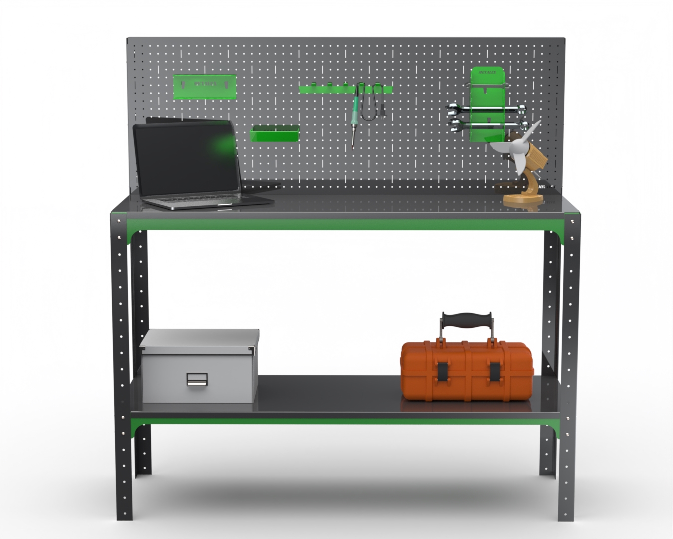 Изображение товара Стол-верстак Metalex Kit 204149 950x1400x500 мм, максимальная нагрузка до 260 кг