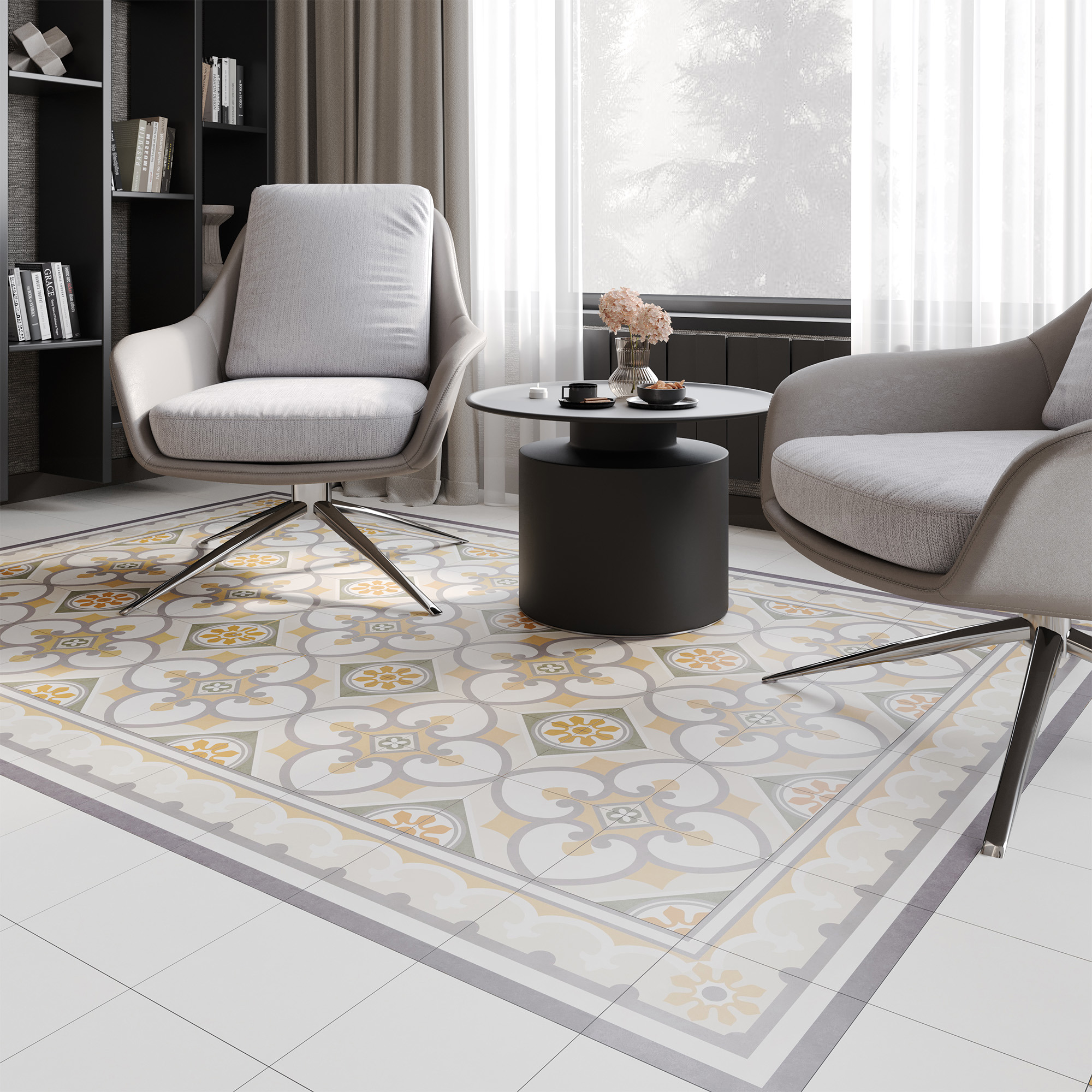 Изображение товара Керамогранит Decocer Concept Blanco 20x20 см белый матовый для пола и стен Испания