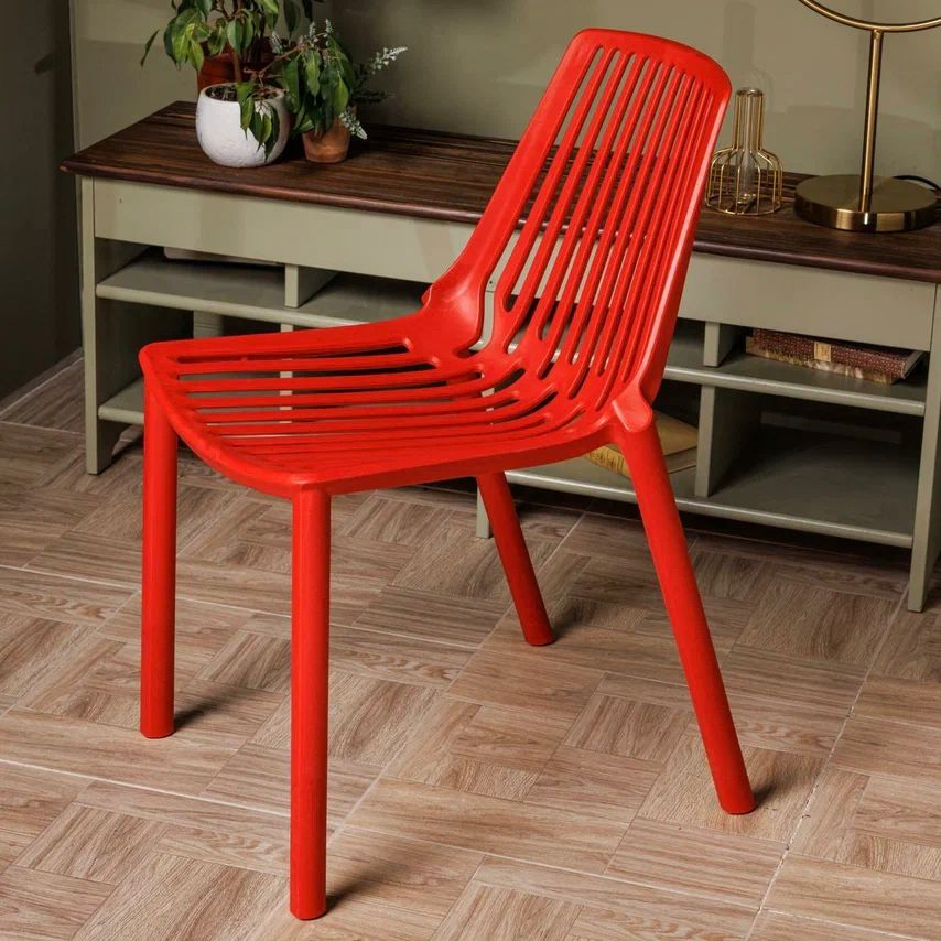 Изображение товара Стул Royal Family Nico 56x45x80 см красный садовый стул армированный пластик