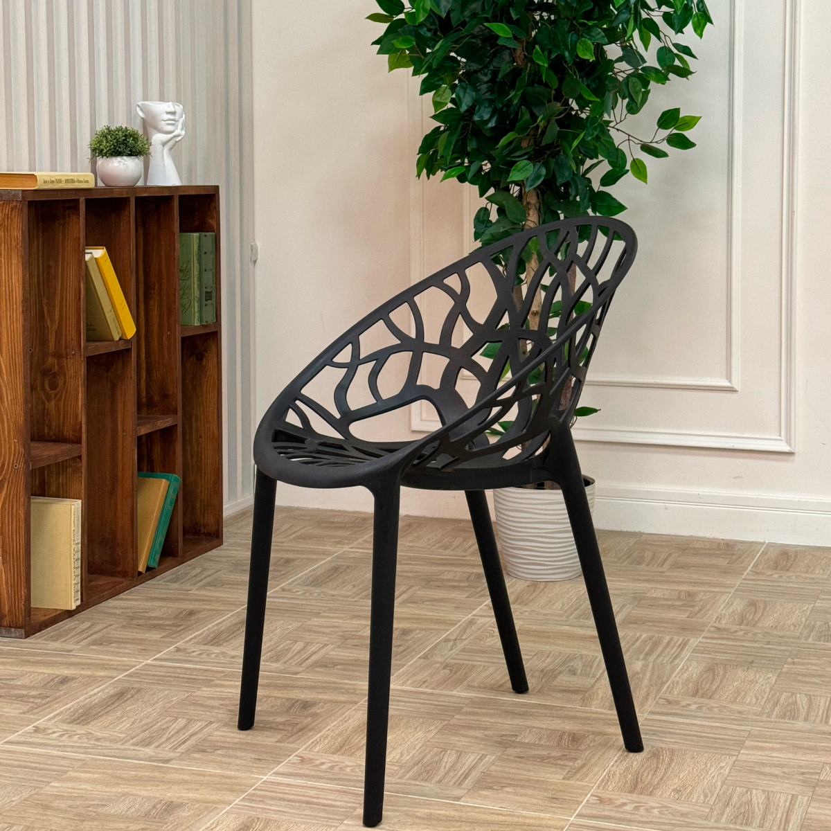 Изображение товара Стул Royal Family Aria 52.50x56x80 см полипропилен черный 6 шт