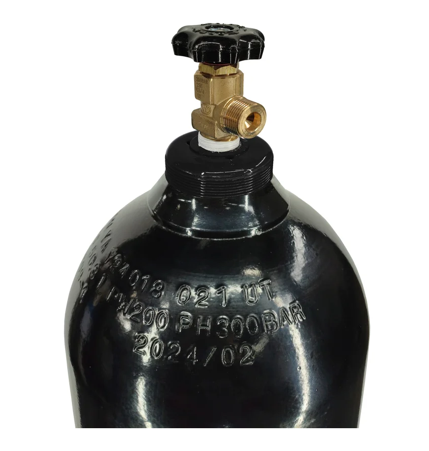 Изображение товара Газовый баллон азотный 40 л стальной бесшовный 4044 с предохранительным клапаном