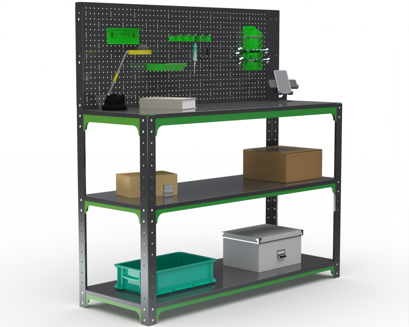 Изображение товара Стол-верстак Metalex Kit 204175 950x1300x500 мм, максимальная нагрузка до 260 кг