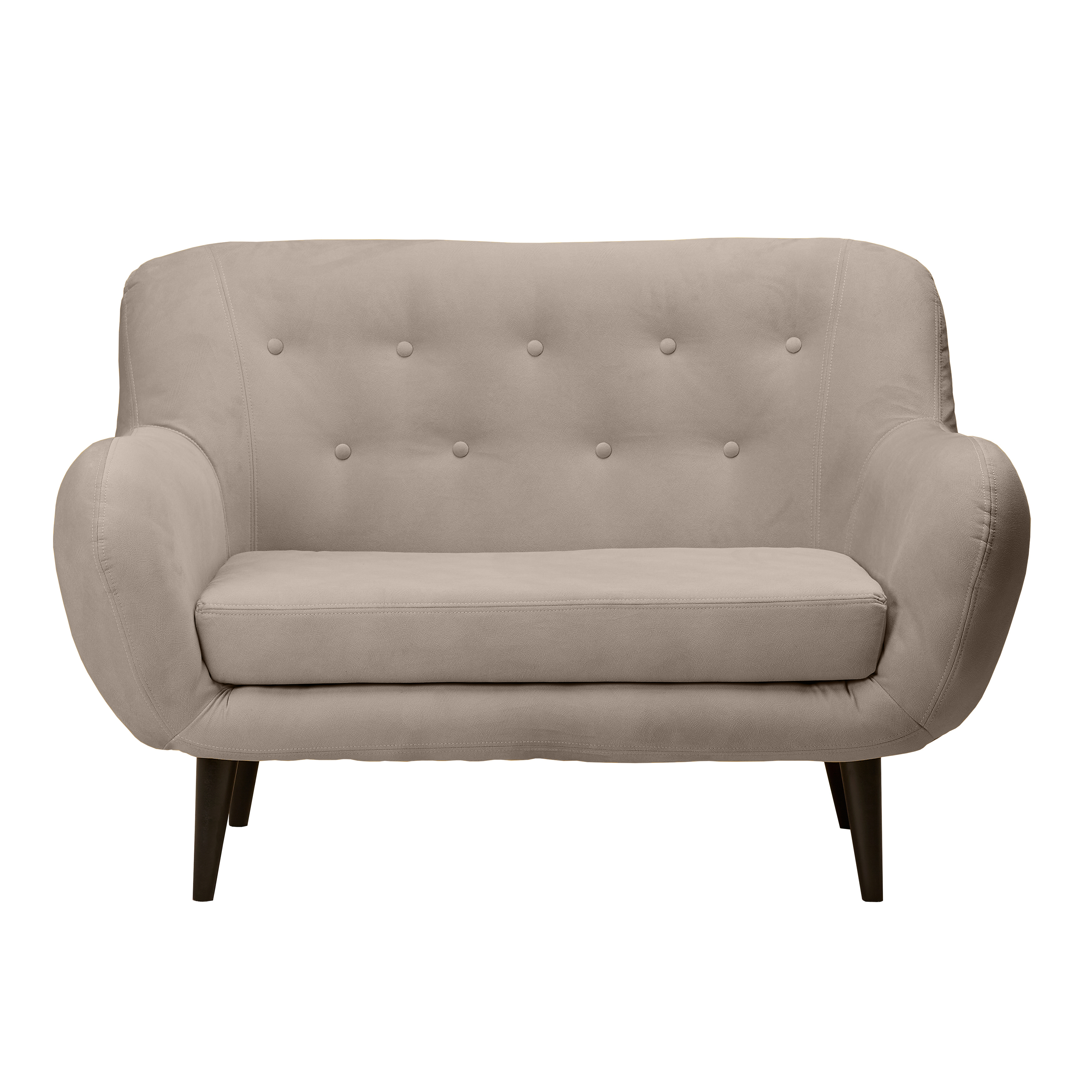 Изображение товара Мягкий прямой диван Элефант из велюра бежевый классический дизайн