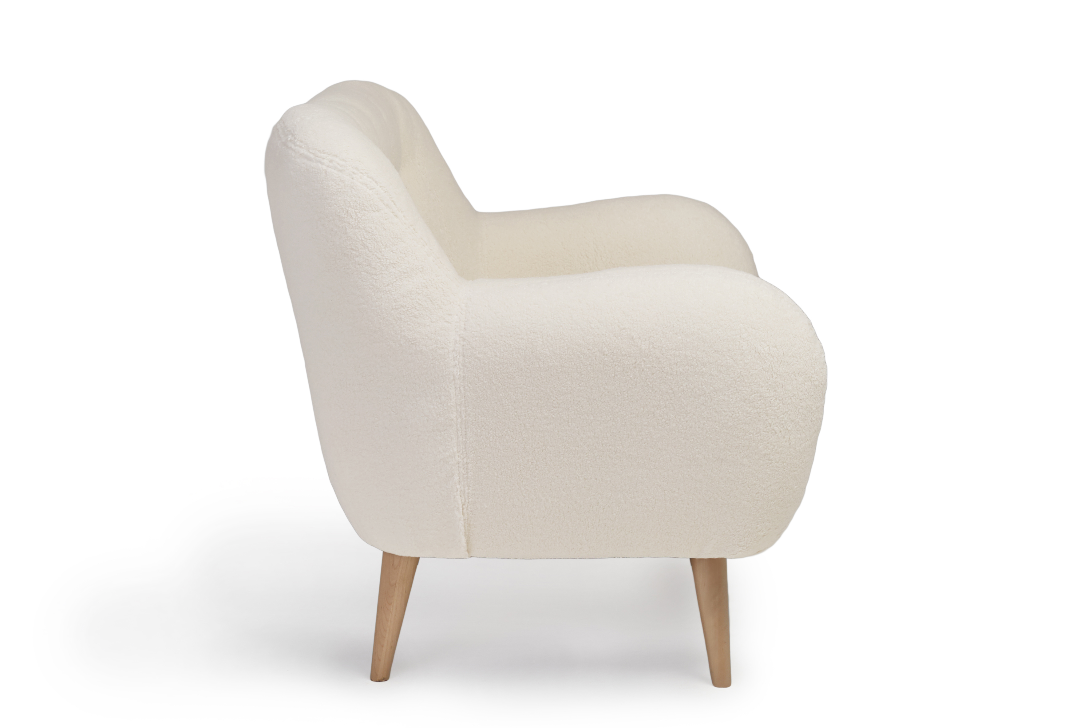 Изображение товара Диван прямой Элефант из искусственного меха и массива дерева 138x90x85 см