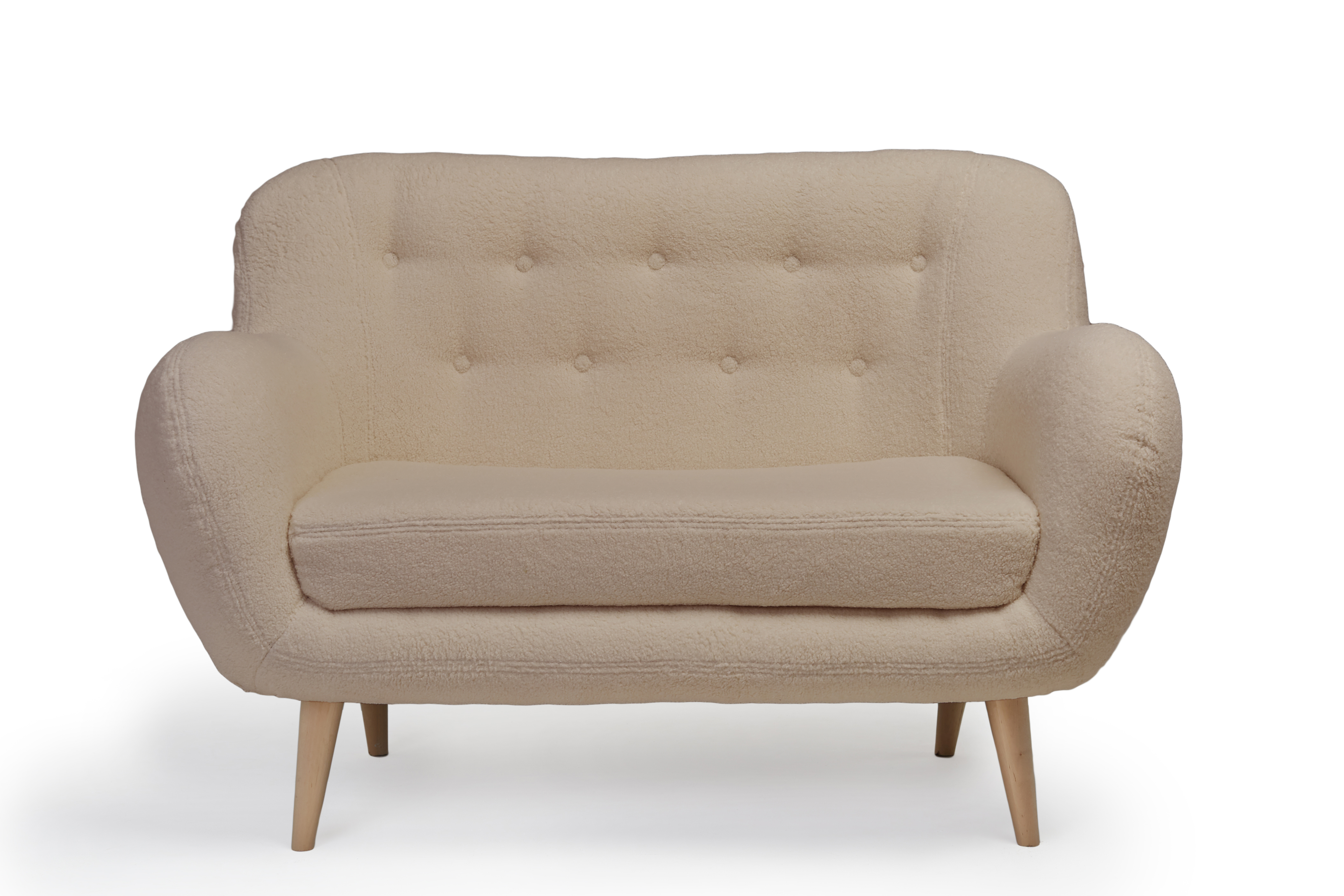 Изображение товара Диван прямой Элефант из искусственного меха 138x90x85 см российский производитель