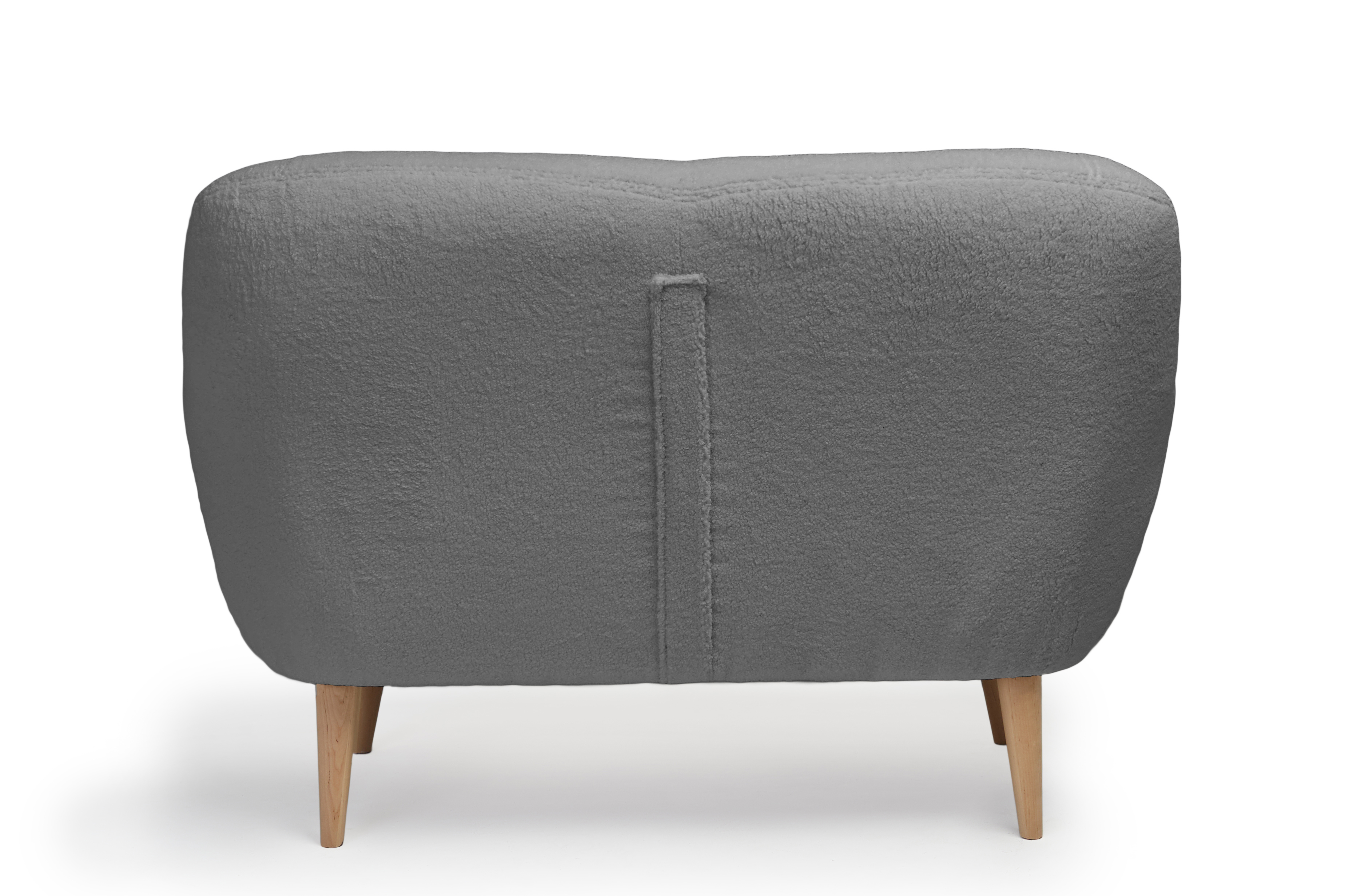 Изображение товара Диван прямой Элефант из искусственного меха Россия 138x90x85 см серый