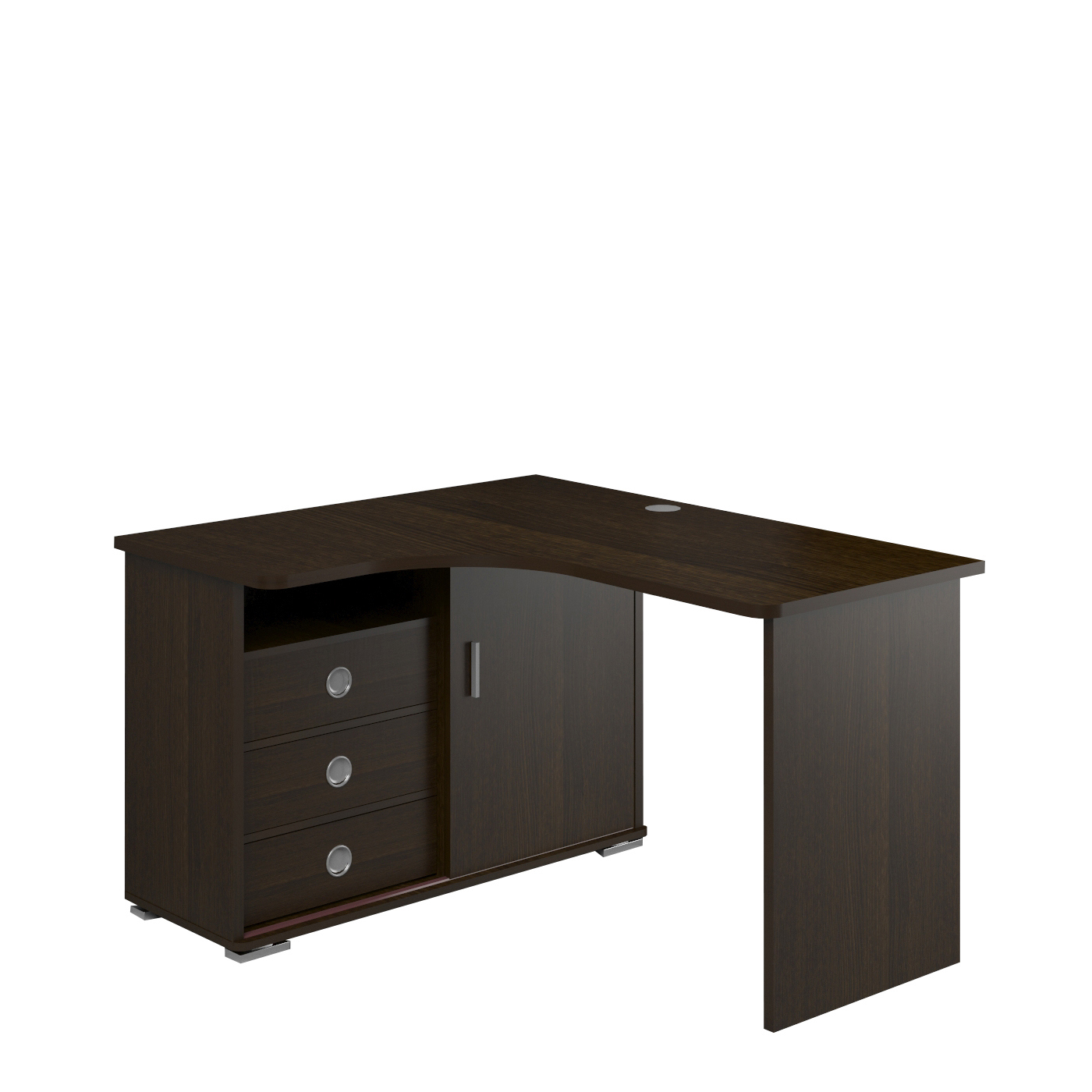 Изображение товара Стол Мэрдэс СР-135С В-ЛЕВ угловой из ЛДСП с ящиками для дома и офиса