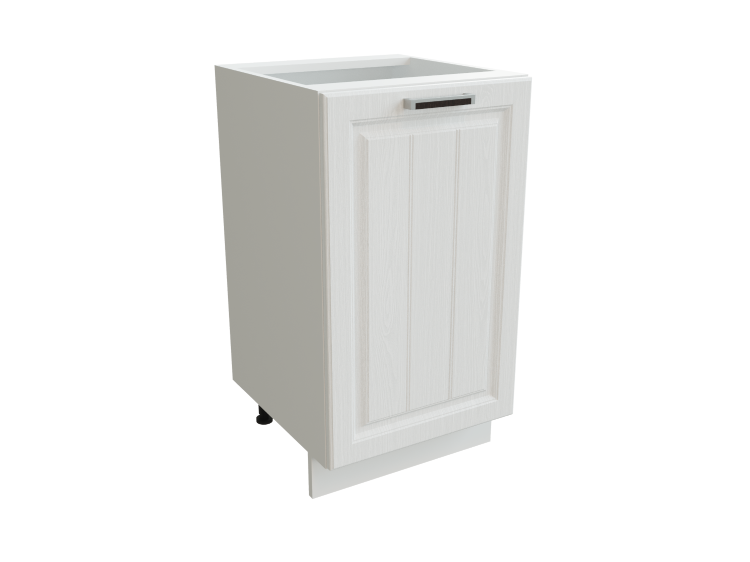 Изображение товара Напольный шкаф с 1-ой дверью МС Прага Сурская мебель 816x450x478 МДФ цвет Белый/Белое дерево