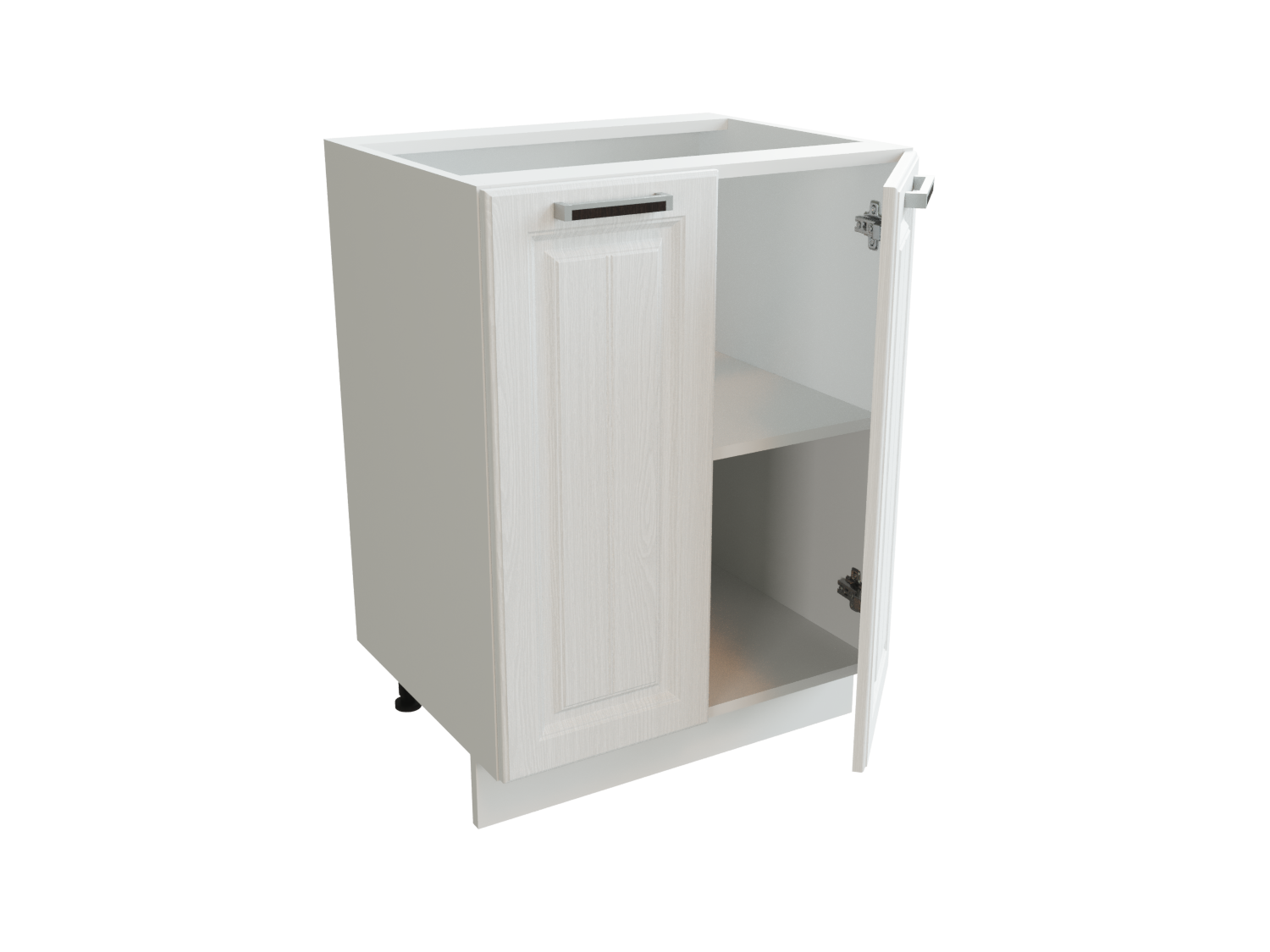 Изображение товара Напольный шкаф с 2 дверцами МС Прага Сурская мебель 816х600х478 МДФ Белый