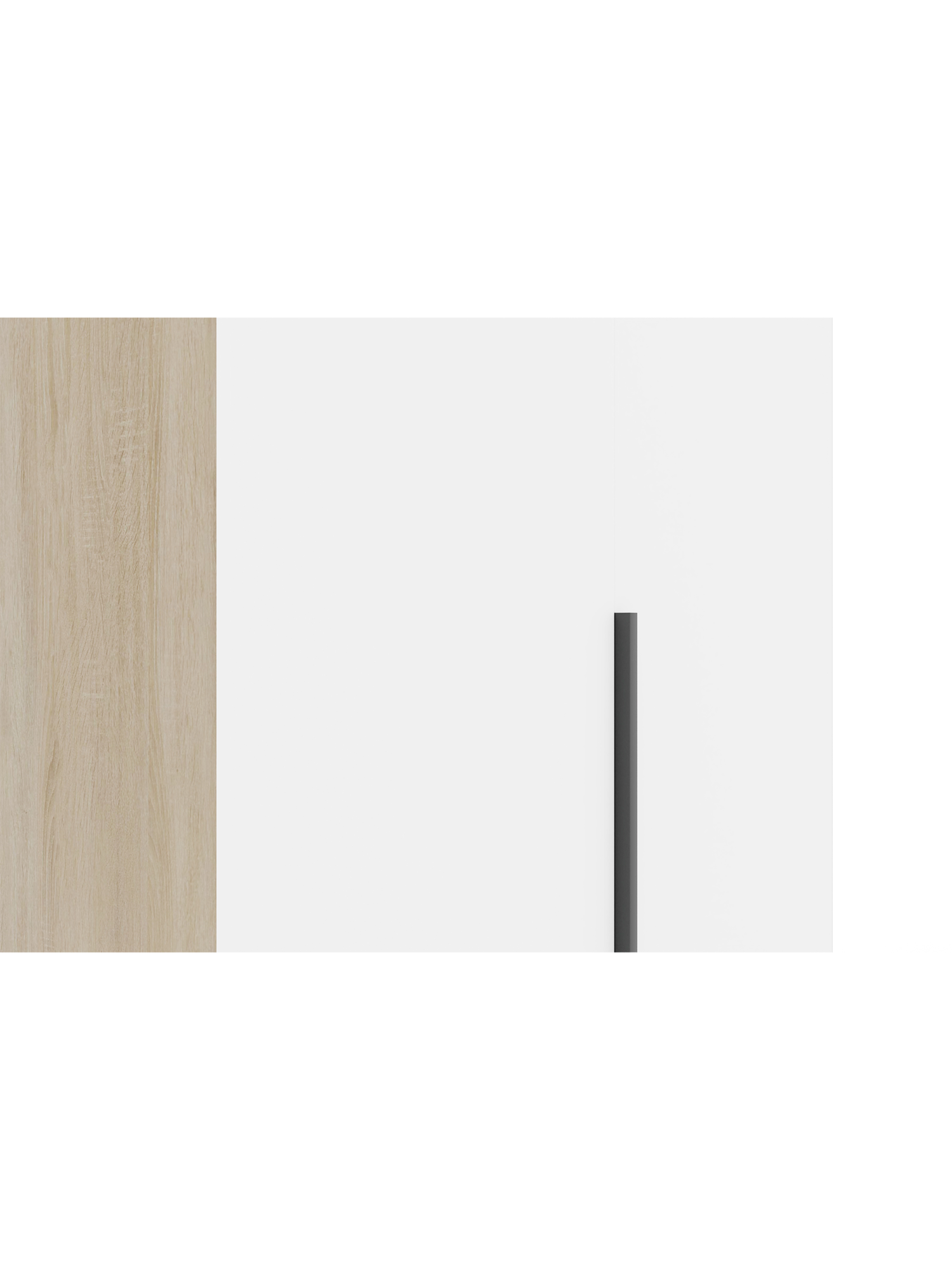 Изображение товара Шкаф распашной Doma 220x80x51 см ЛДСП дуб сонома/белый