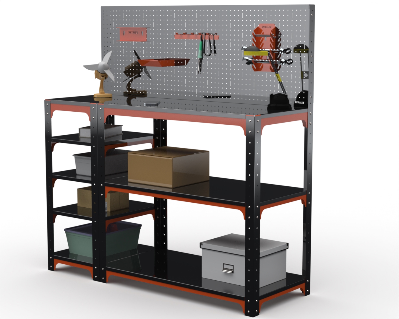 Изображение товара Стол-верстак Metalex Kit 204559 950x1300x500 мм, максимальная нагрузка до 260 кг