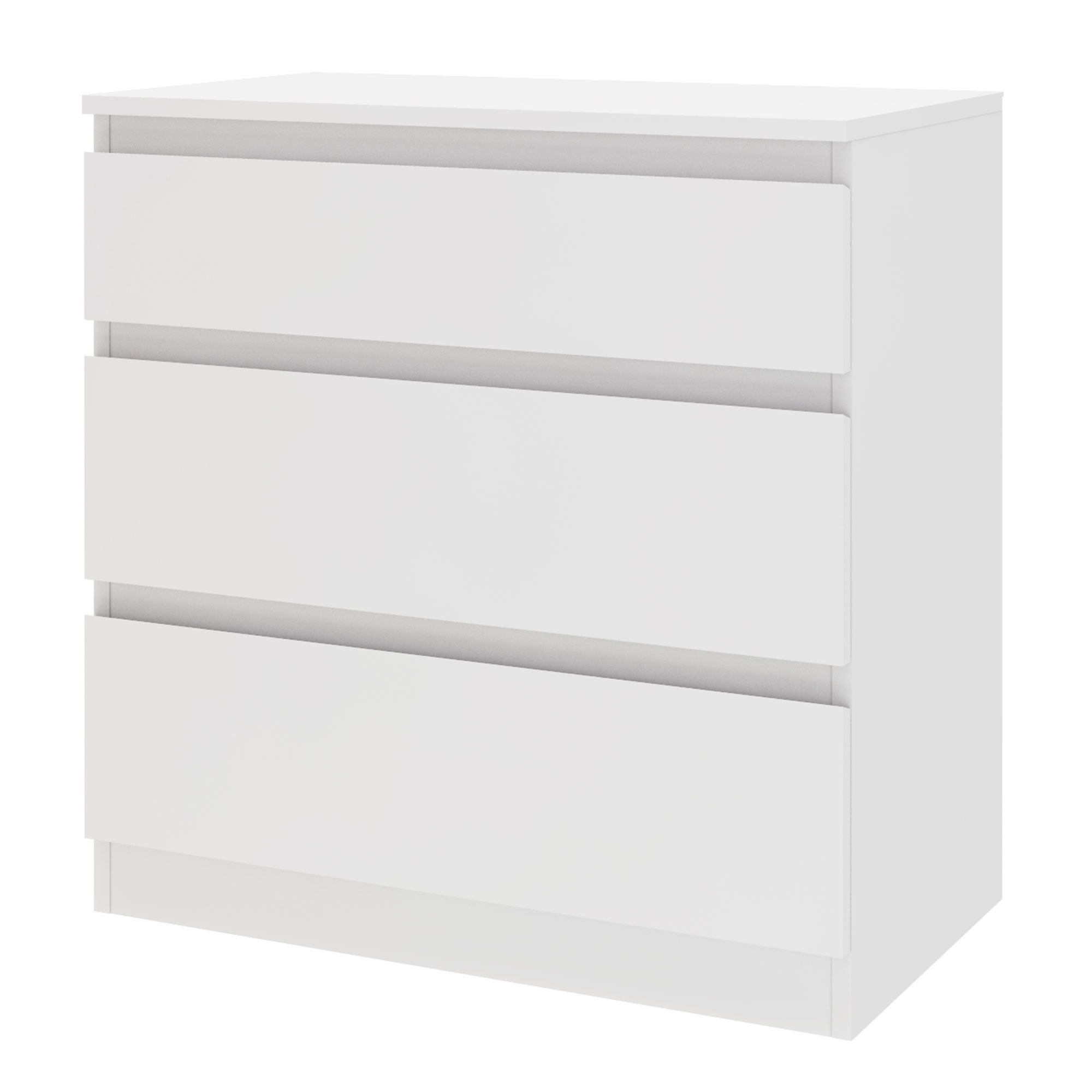 Изображение товара Комод Beneli Комод 3 ящика 0700072 70x39.6x71 см ЛДСП цвет белый