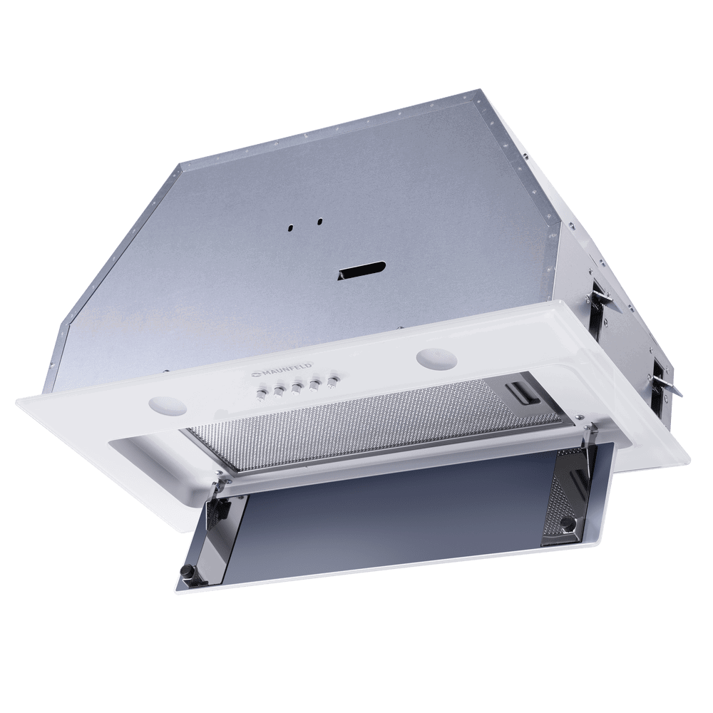 Изображение товара Встраиваемая вытяжка Maunfeld TRAPEZE 601GG белый 59.8 см с механическим управлением