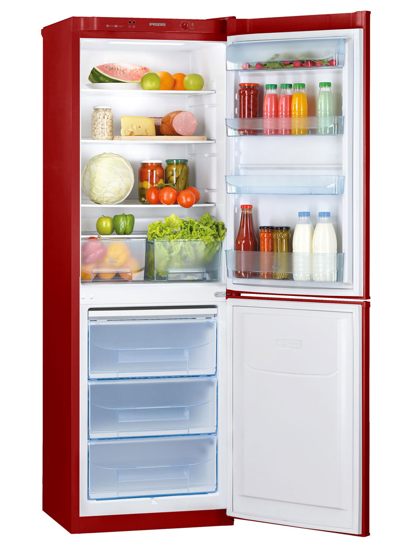 Изображение товара Отдельностоящий холодильник Pozis RK-139 рубиновый 60x185 см с LED-подсветкой