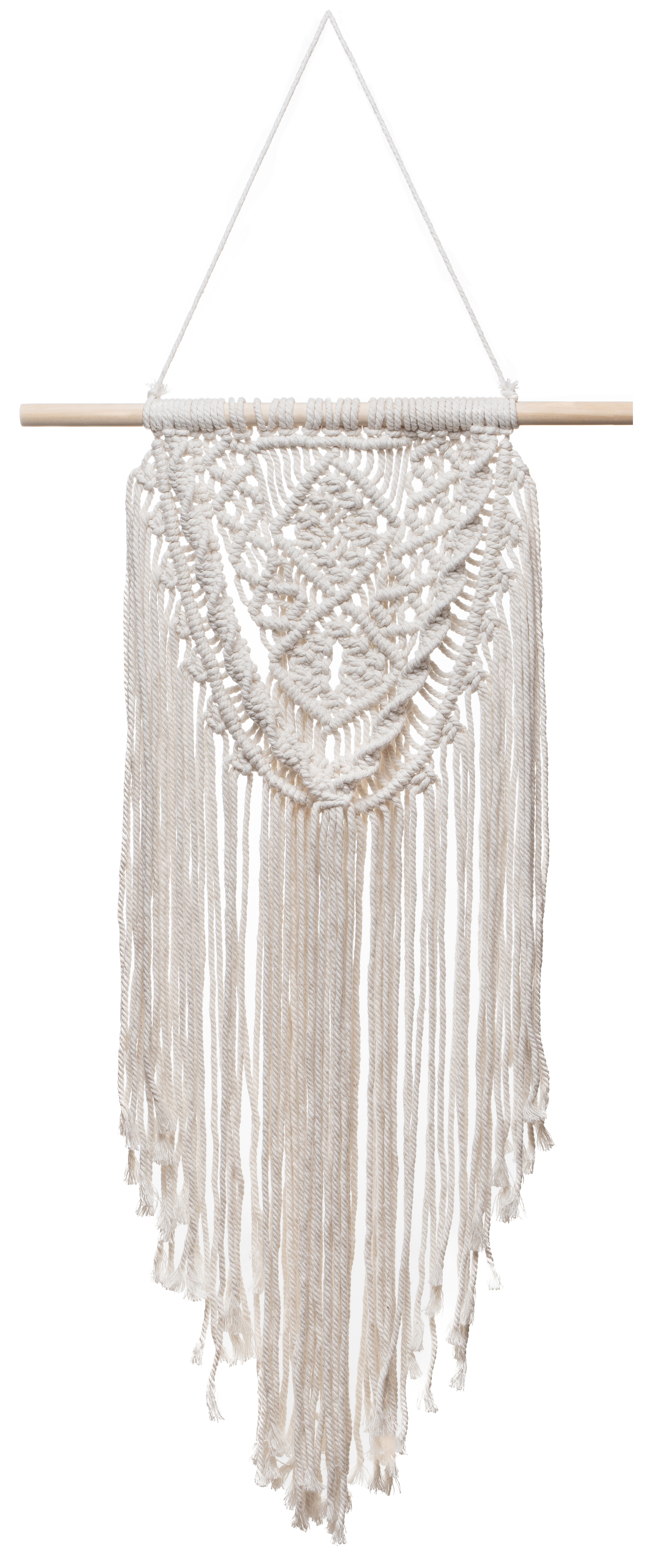 Панно Бохо белый 35x73 см