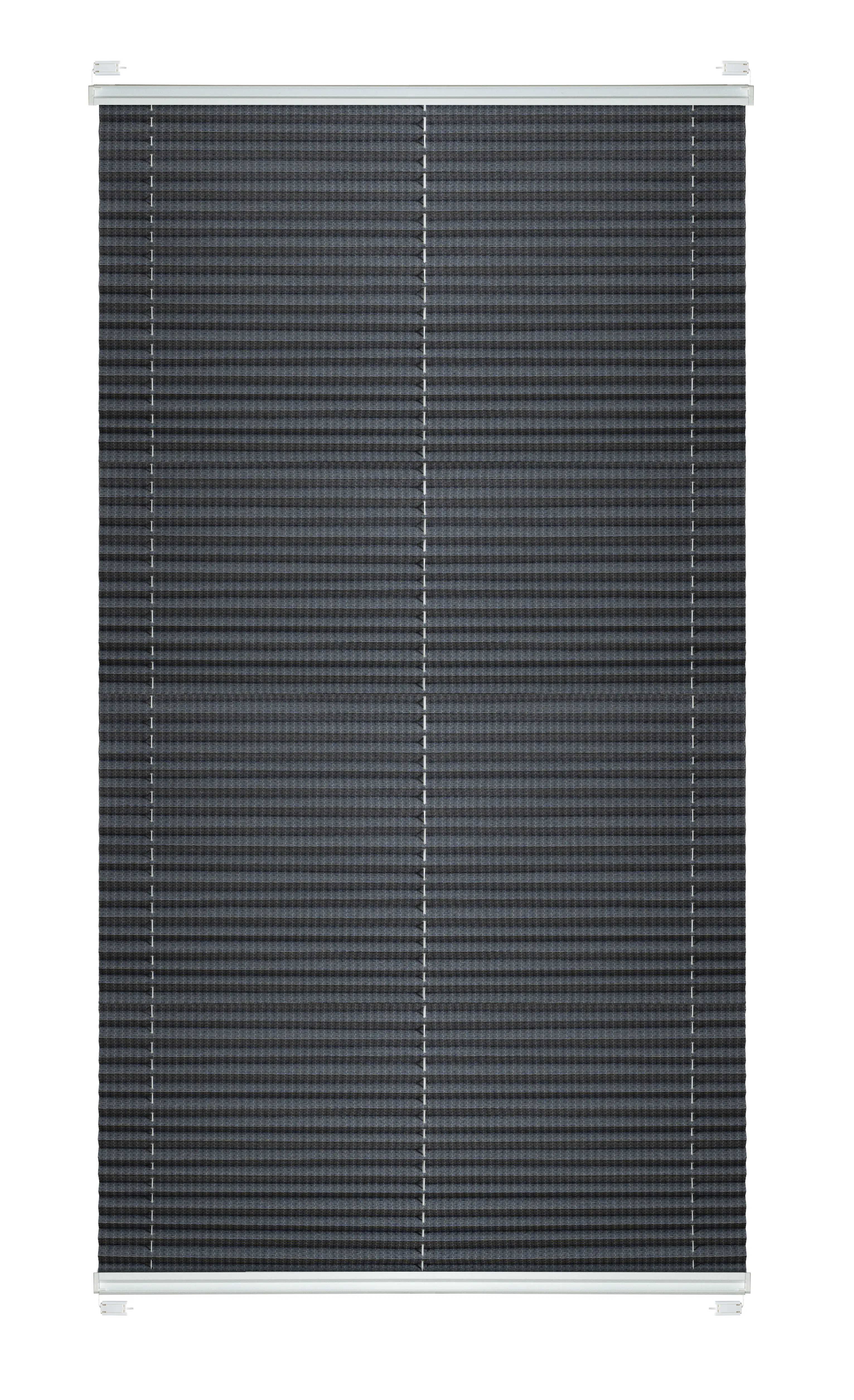 Штора плиссе 65x170 см жаккард графитовая