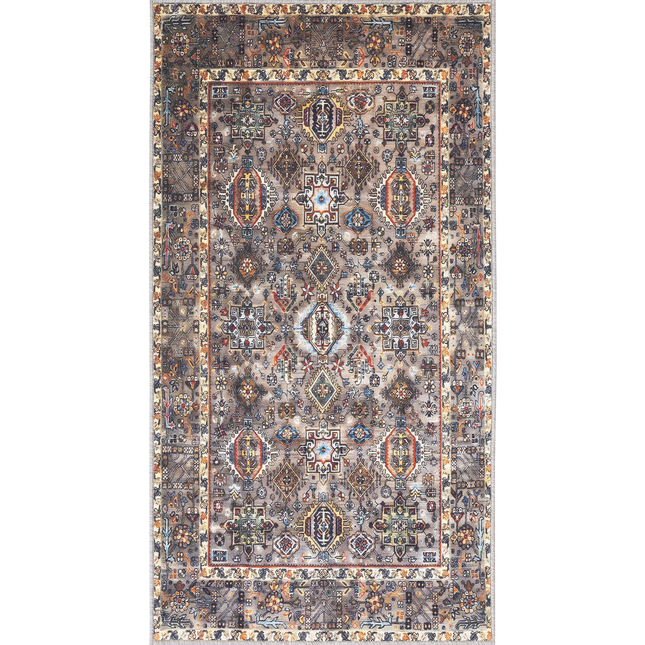 Изображение товара Ковер Роялтафт Colaris 80x150 см полиамид серый восточный стиль