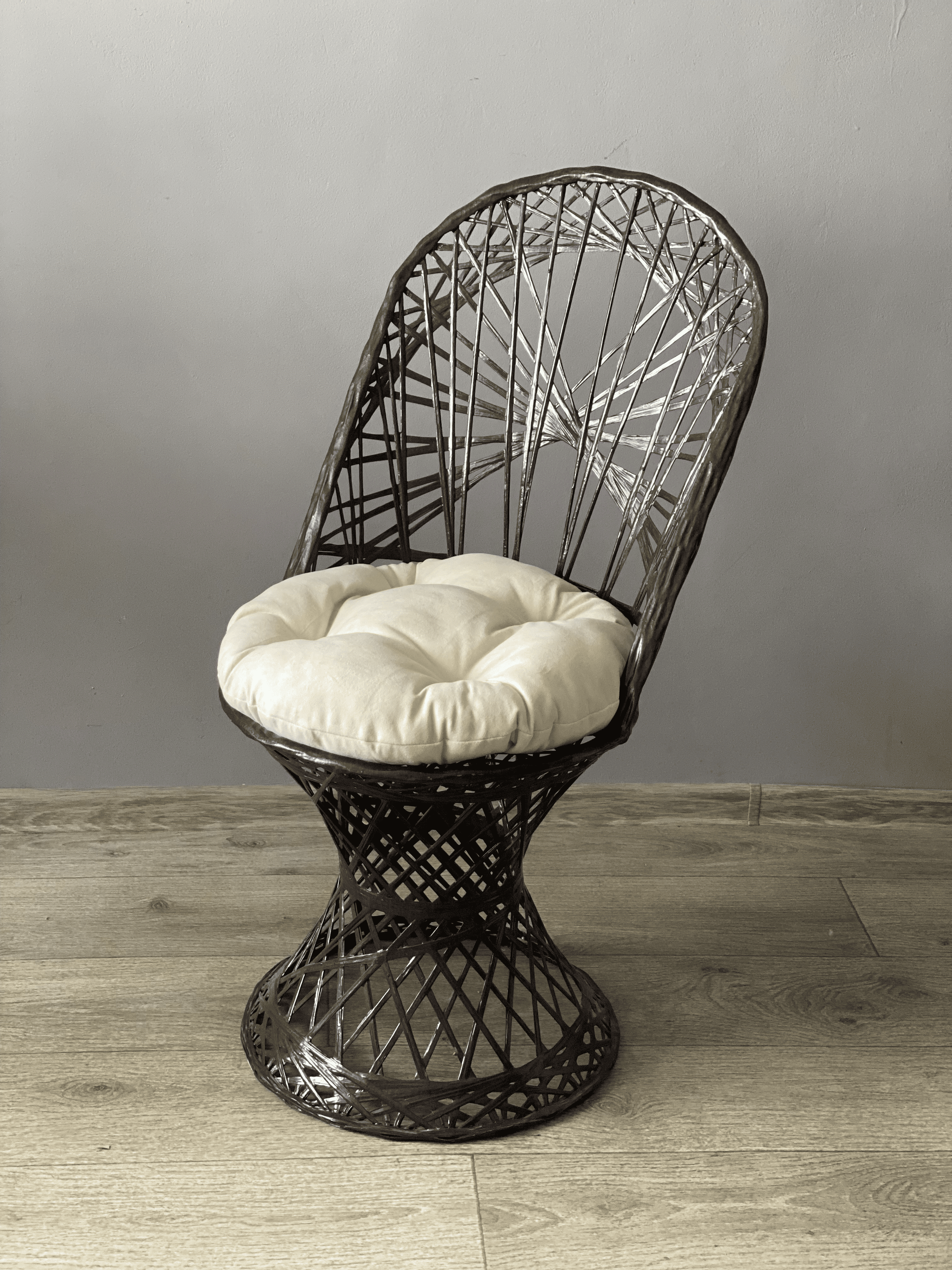 Изображение товара Садовое кресло Ajurio КП_02-10 Provance коричневое с подушкой