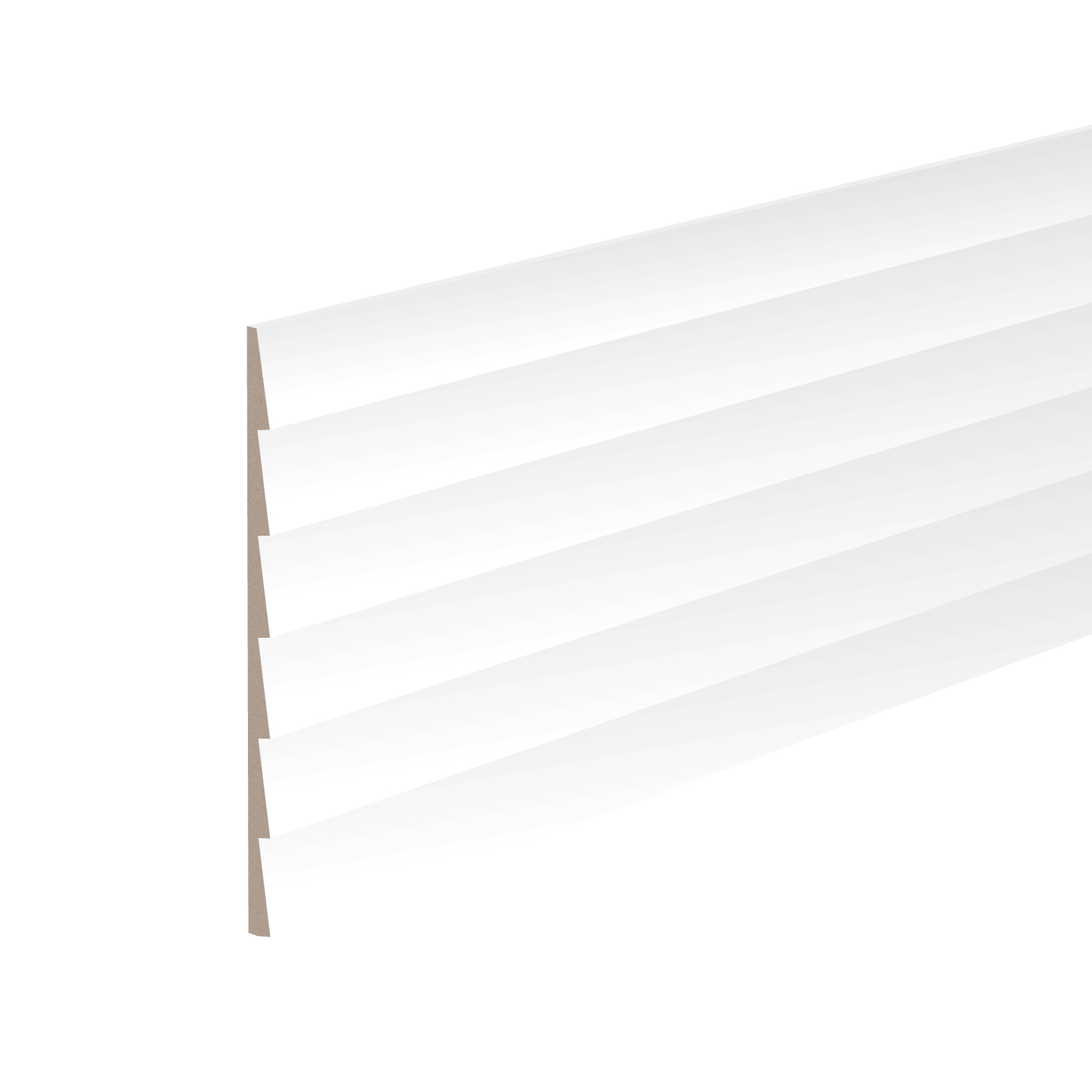 Изображение товара Стеновая 3D панель Ultrawood UW 08 i белая 2000x240x12мм для внутренней отделки