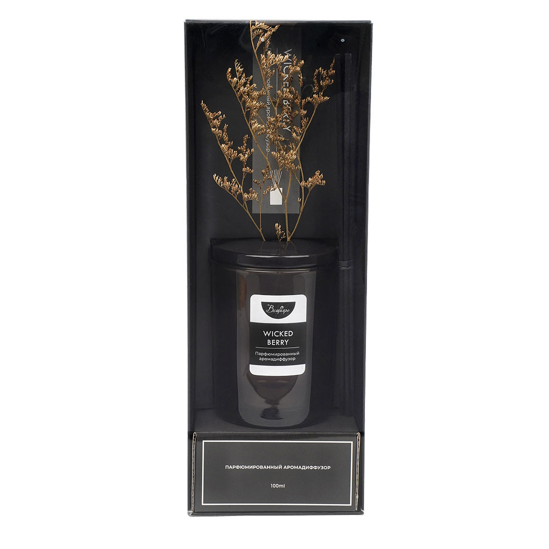 Изображение товара Аромадиффузор Вещицы WICKED BERRY 100 мл с палочками для дома и интерьера