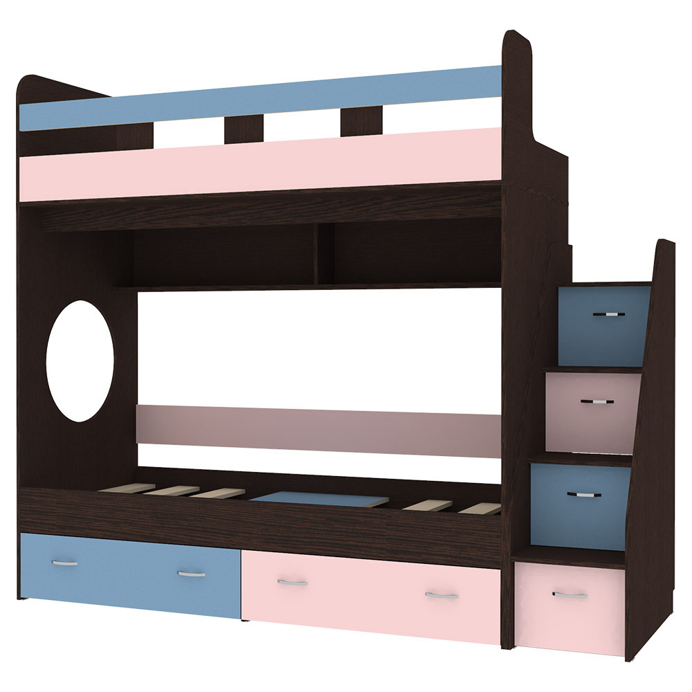 Изображение товара Кровать Кариви КИВи 234x200x84 см ЛДСП цвет венге 00288-02-22-23