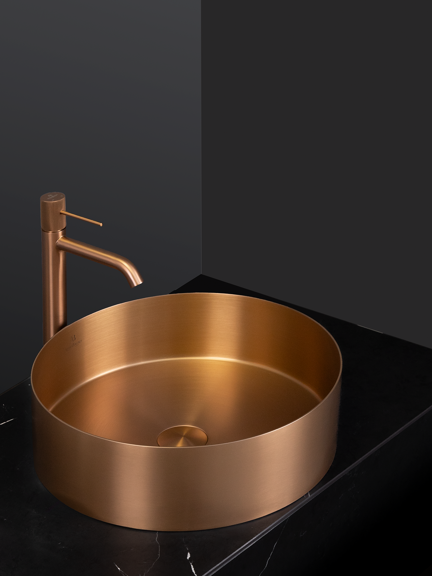 Изображение товара Раковина накладная Altrobagno Luna 39.8см цвет матовая медь