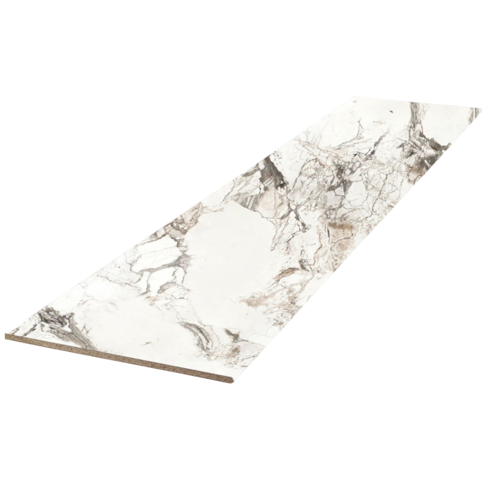 Изображение товара Кухонная столешница Союз 110x60 см из ЛДСП с кромкой ПВХ и мраморным рисунком