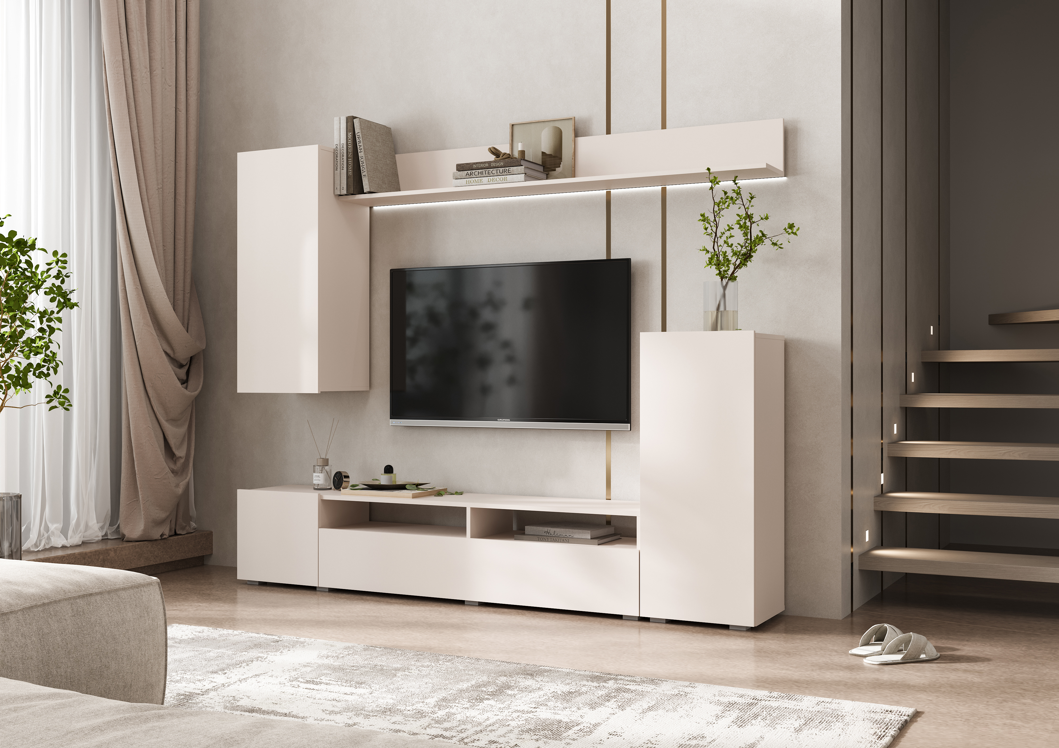 Изображение товара Тумба под телевизор МиФ Веронакаш 213x170x35 см