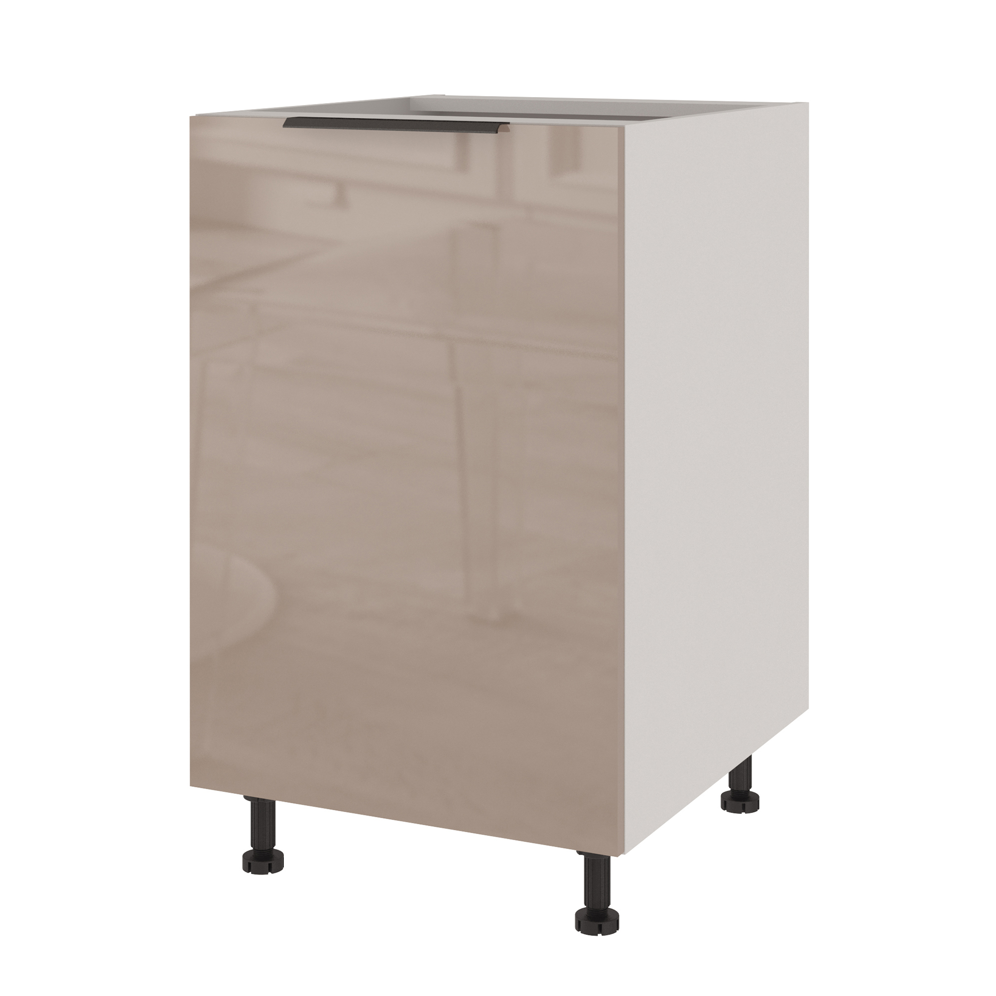 Изображение товара Кухонный модуль BENELI COLOR Капучино глянцевый ЛДСП 50х57.6х82 см