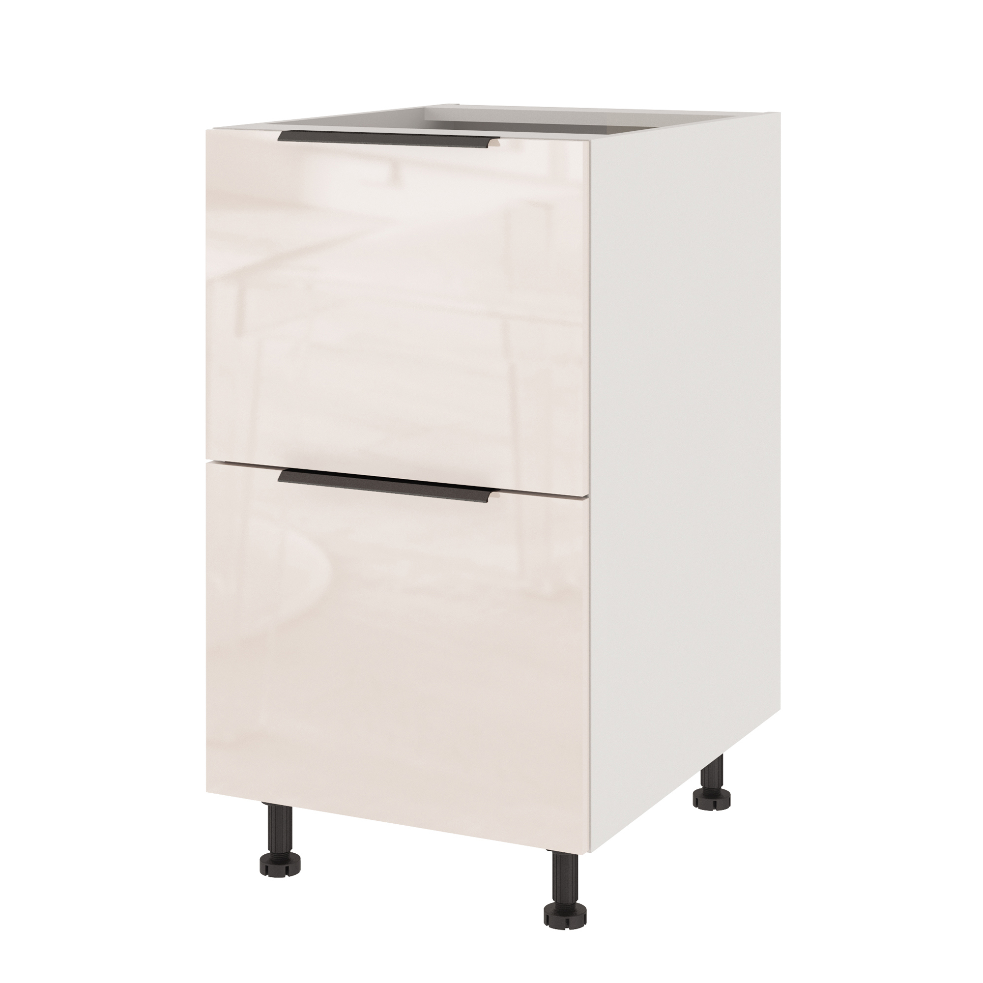 Изображение товара Кухонный модуль напольный Beneli COLOR крем бежевый глянец 45х57.6х82 см