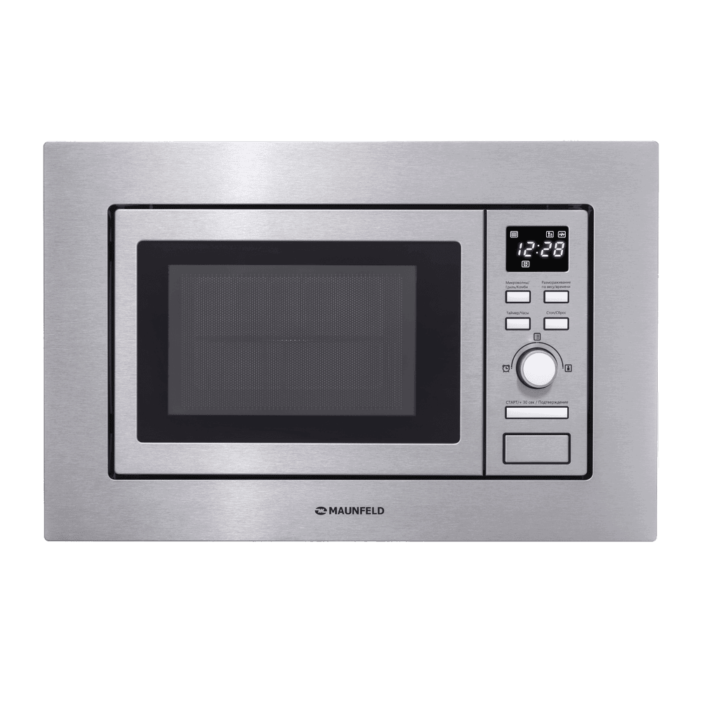 Изображение товара Встраиваемая микроволновая печь Maunfeld MBMO.20.7S 20 л 59.5x38.8x34.5 см цвет нержавеющая сталь
