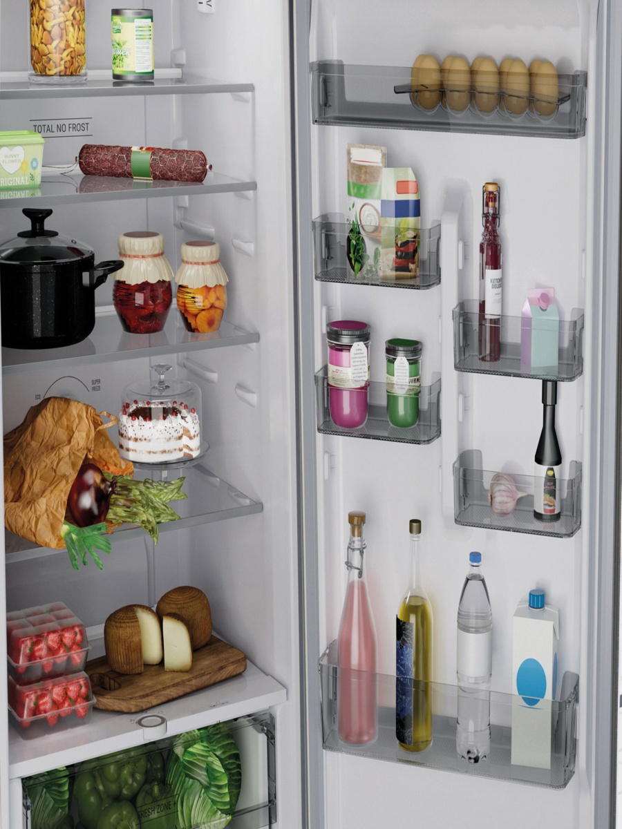 Изображение товара Двухкамерный холодильник Hotpoint HT 6200 MX Серый / серебристый 357л