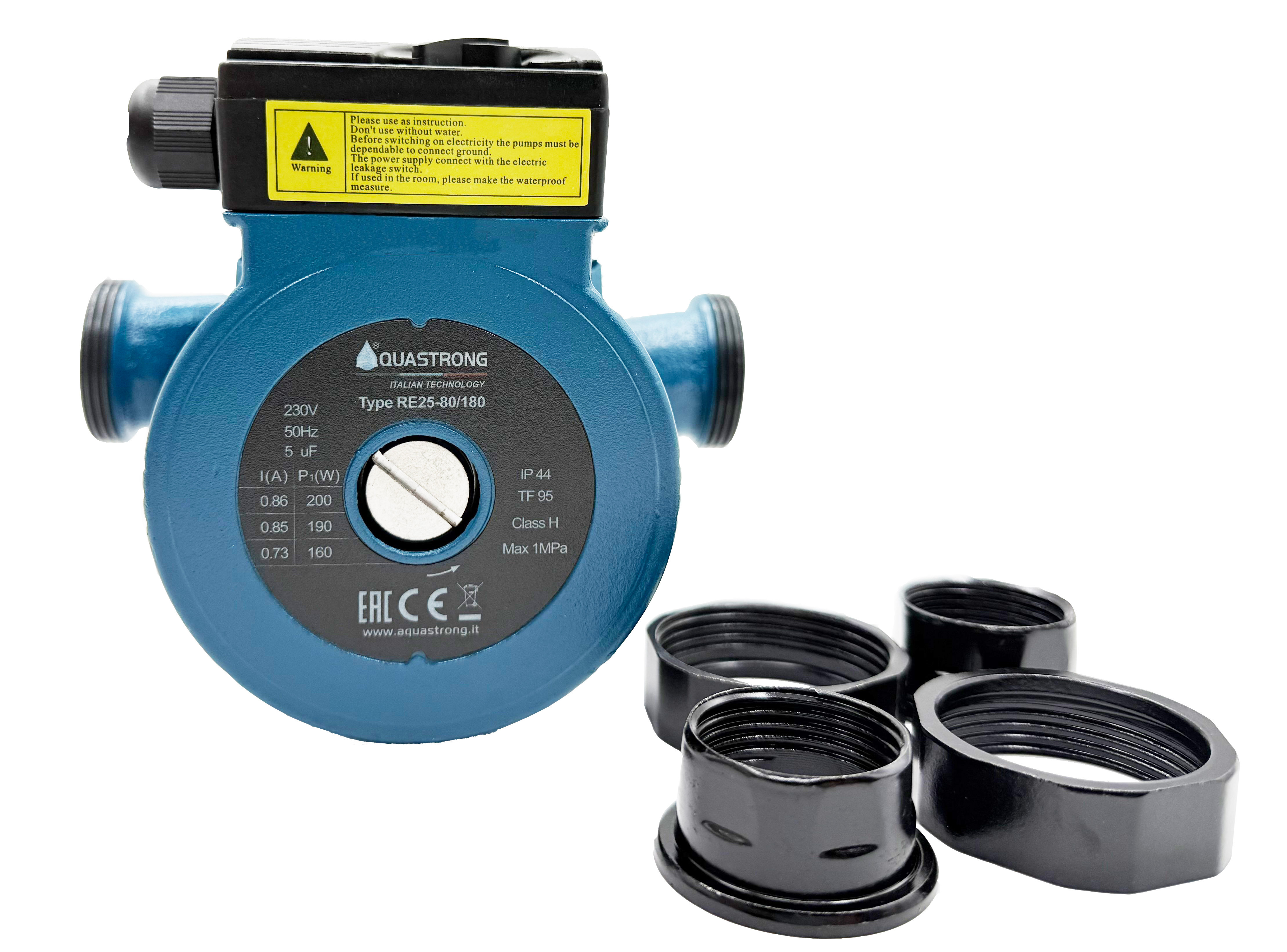 Изображение товара Циркуляционный насос Aquastrong ERP_RE 25-80_180 для систем отопления и теплых полов