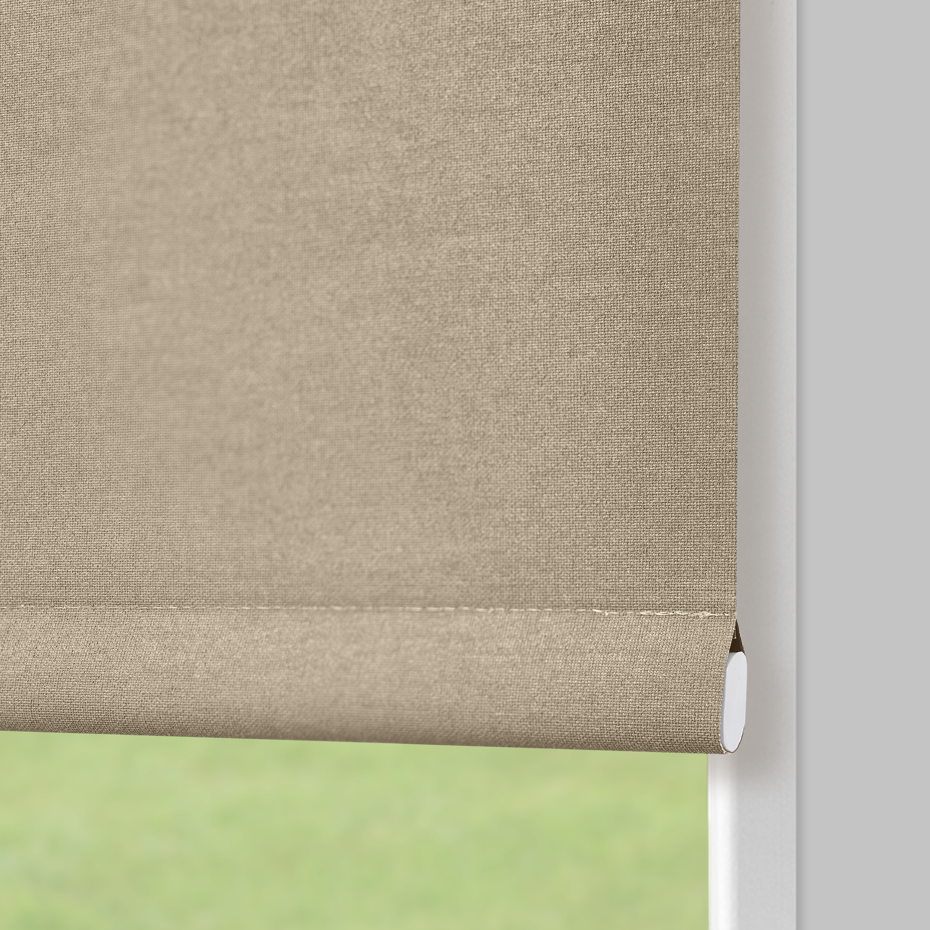 Штора рулонная блэкаут KREAFORTA Karelia 60x160 см бежевая - 5