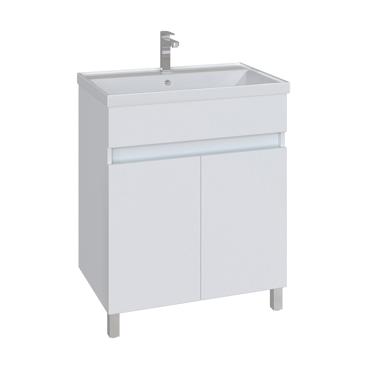 Изображение товара Тумба под раковину напольная SanStar Квадро 70 71см с раковиной