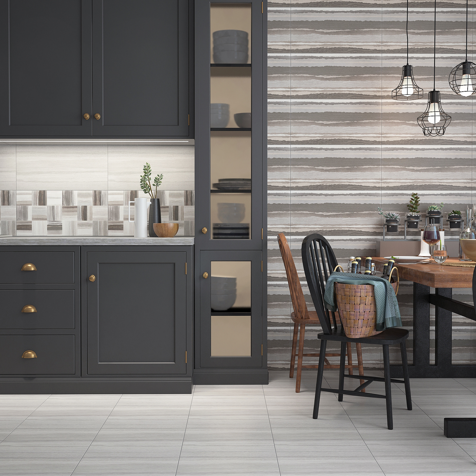 Изображение товара Настенная плитка Керамин Ванкувер 00-001892 30x60см цвет коричневый