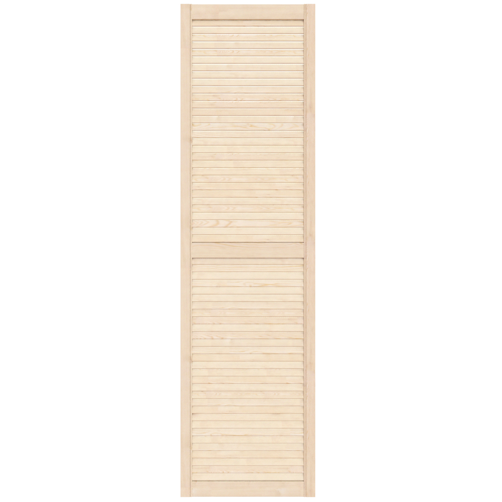 Изображение товара Жалюзийная деревянная дверь Timber&Style 1805x444x20 мм сосна с двусторонним открыванием