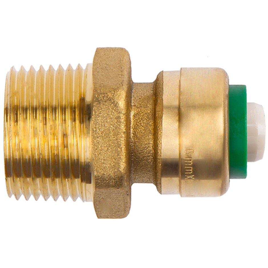 Изображение товара Муфта комбинированная Arrowhead 3/4"x25 мм НР-push латунь 454133