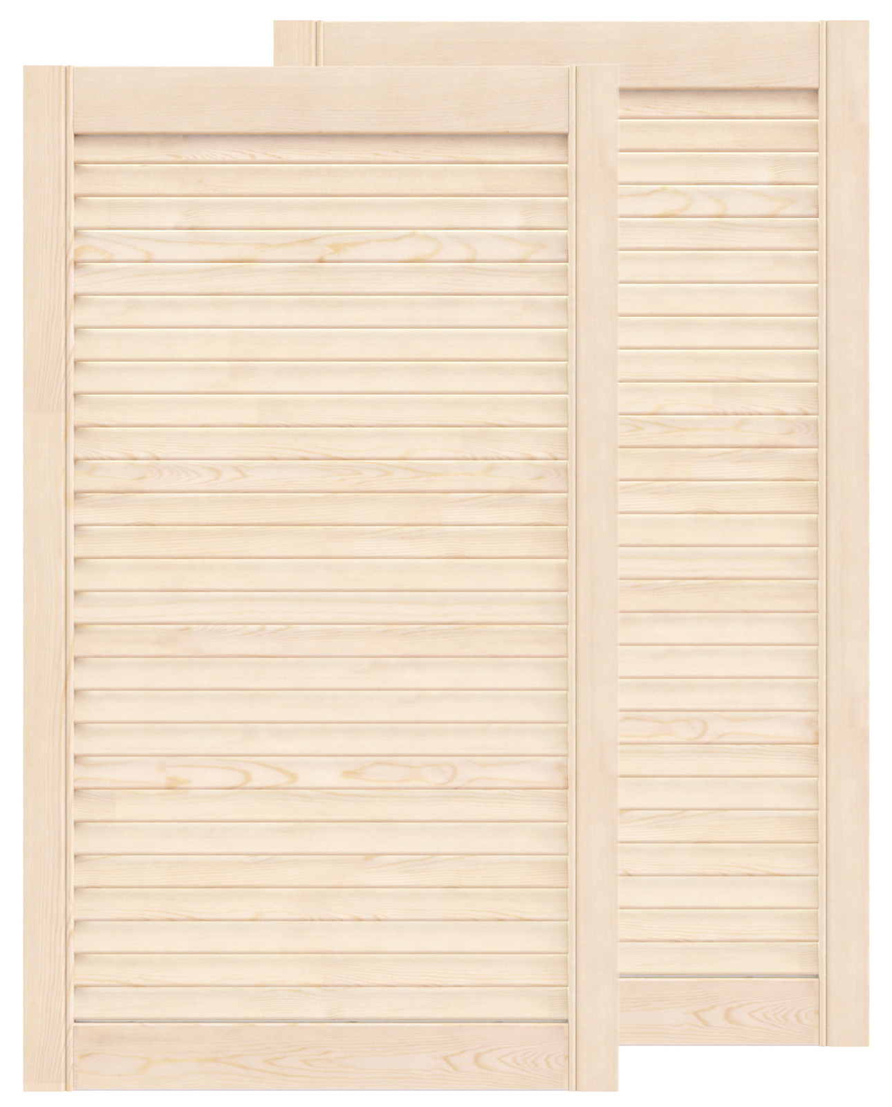 Изображение товара Жалюзийная дверь Timber&Style 850x444x20 мм из массива сосны сорт Экстра
