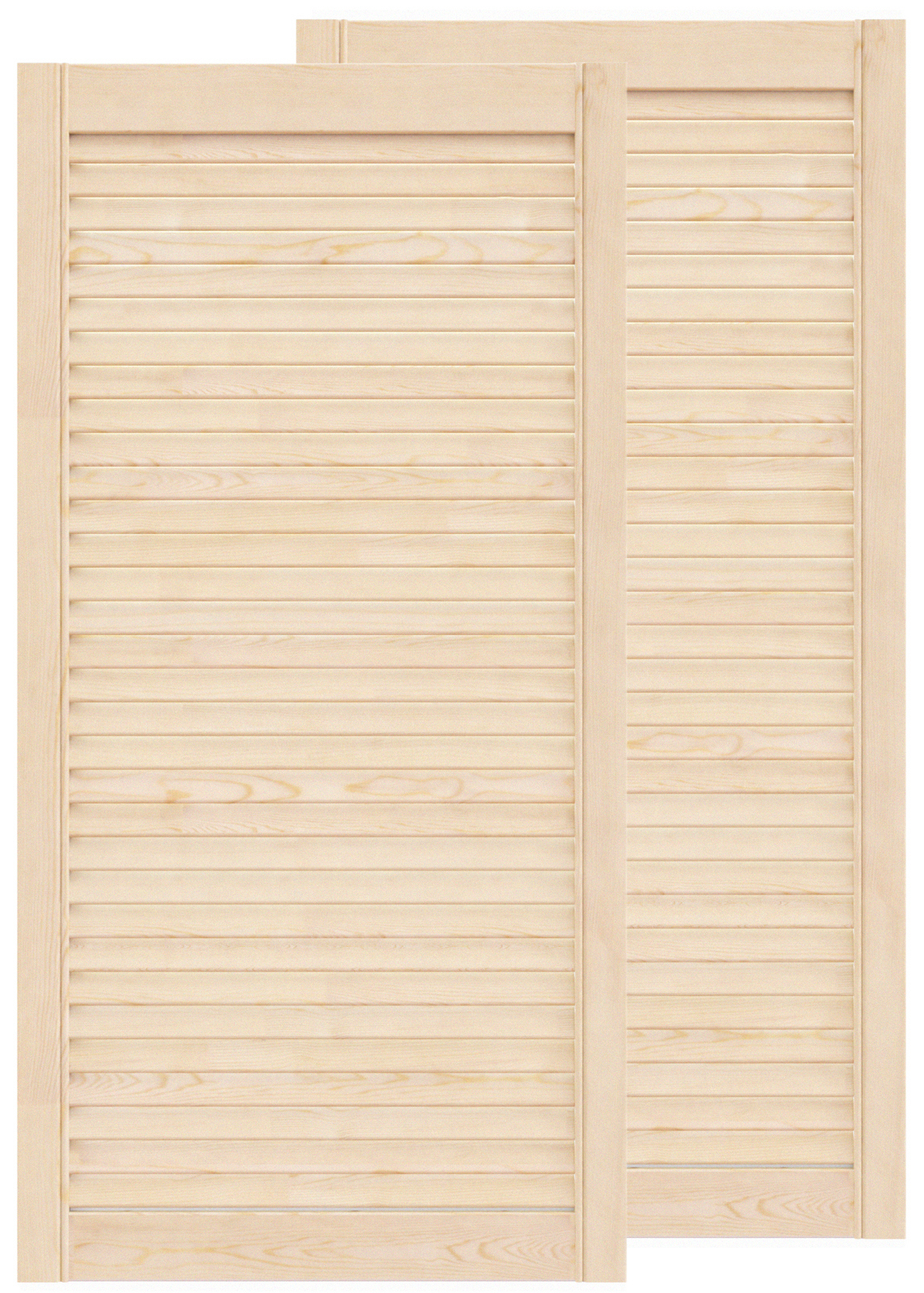 Изображение товара Жалюзийная дверь 2 шт Timber&Style 985x444x20 мм сосна сорт Экстра