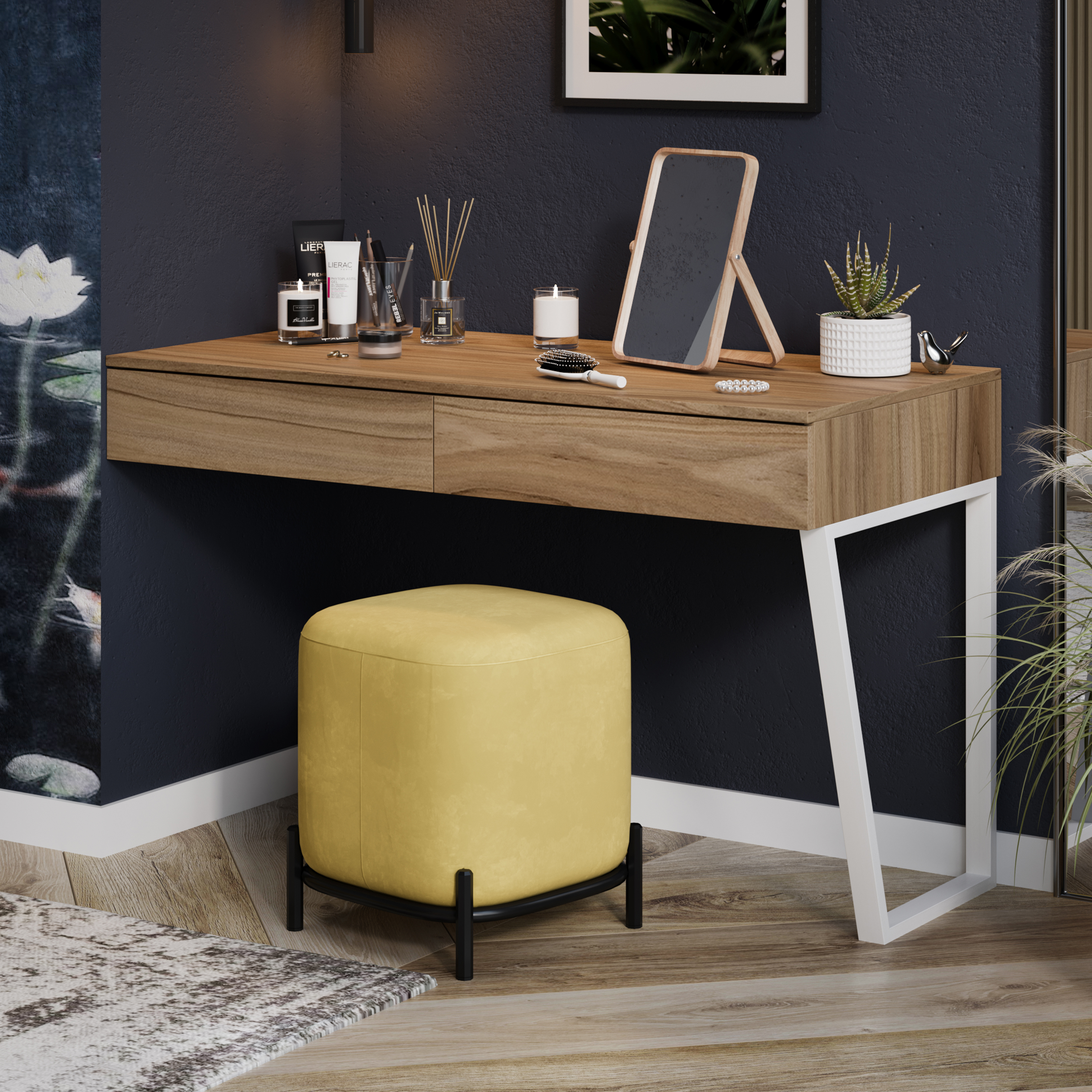 Изображение товара Компьютерный стол Трия ТД-393.15.02 120x76 см в белом цвете