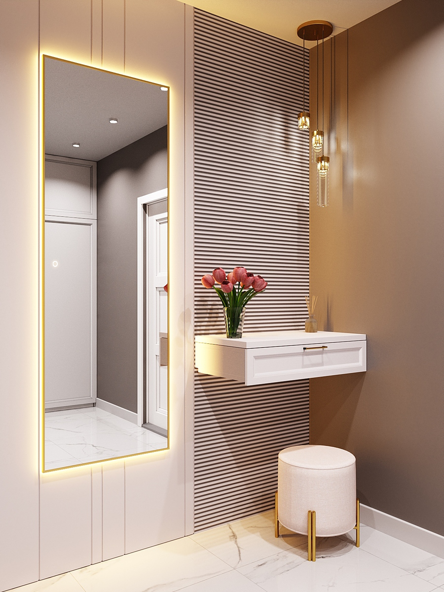 Изображение товара Зеркало с подсветкой в ванную Alumirror 180x60см сенсорное цвет золото