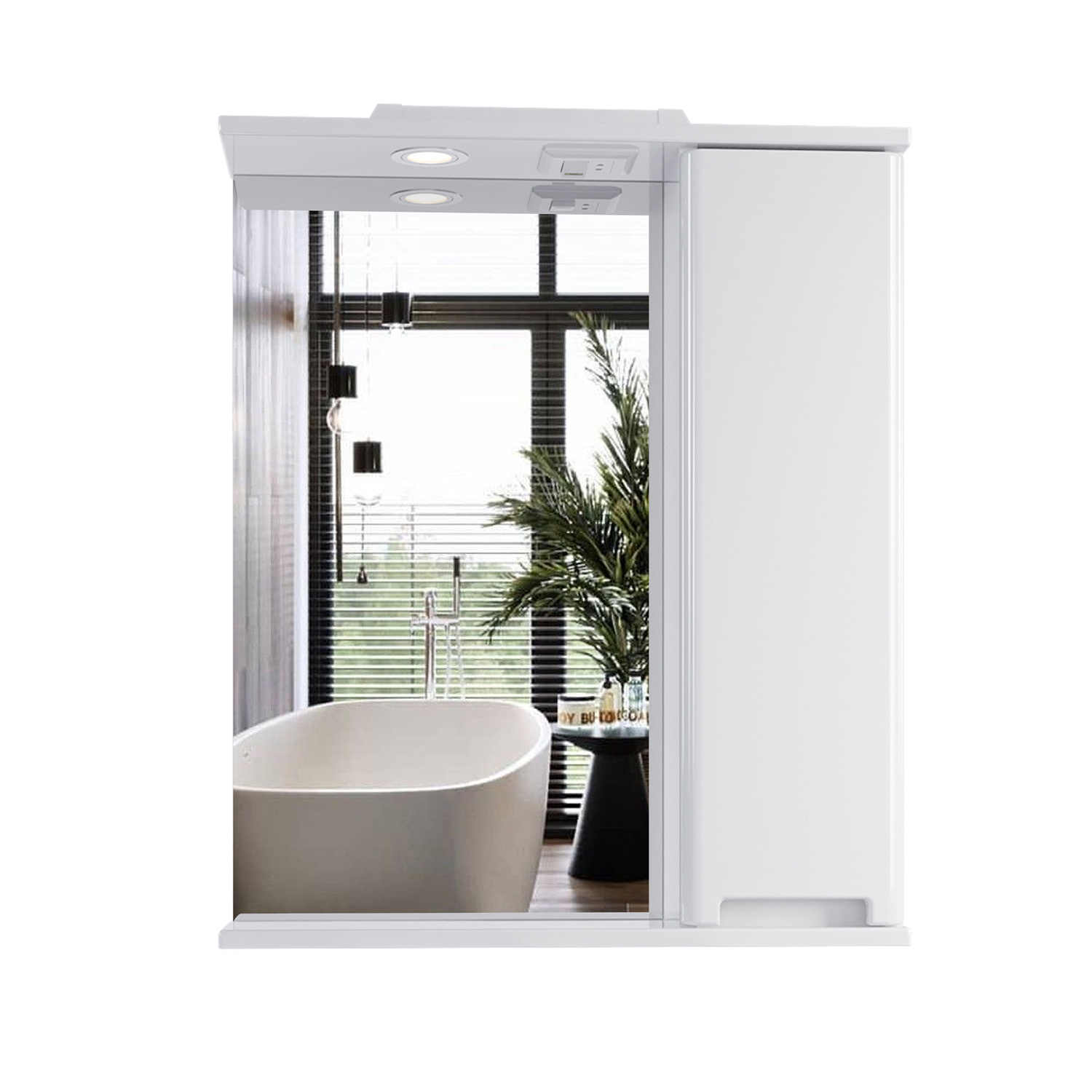 Изображение товара Зеркальный шкафчик для ванной комнаты SanStar Ориана 60