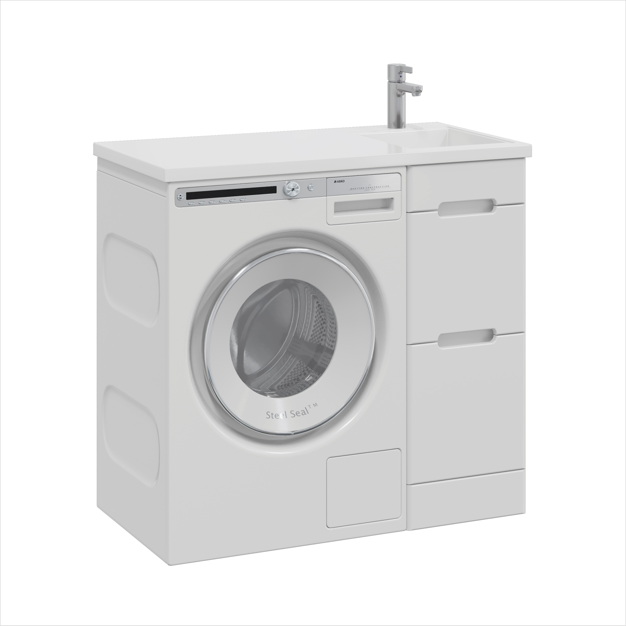 Изображение товара Тумба под раковину Sanstar Толедо 427.1-1.4.1. напольная 38см цвет белый