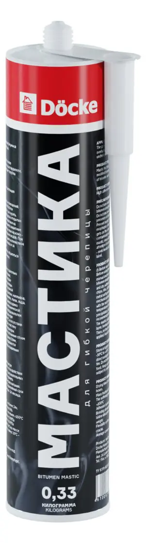 Мастика битумная Docke для гибкой черепицы 290 мл