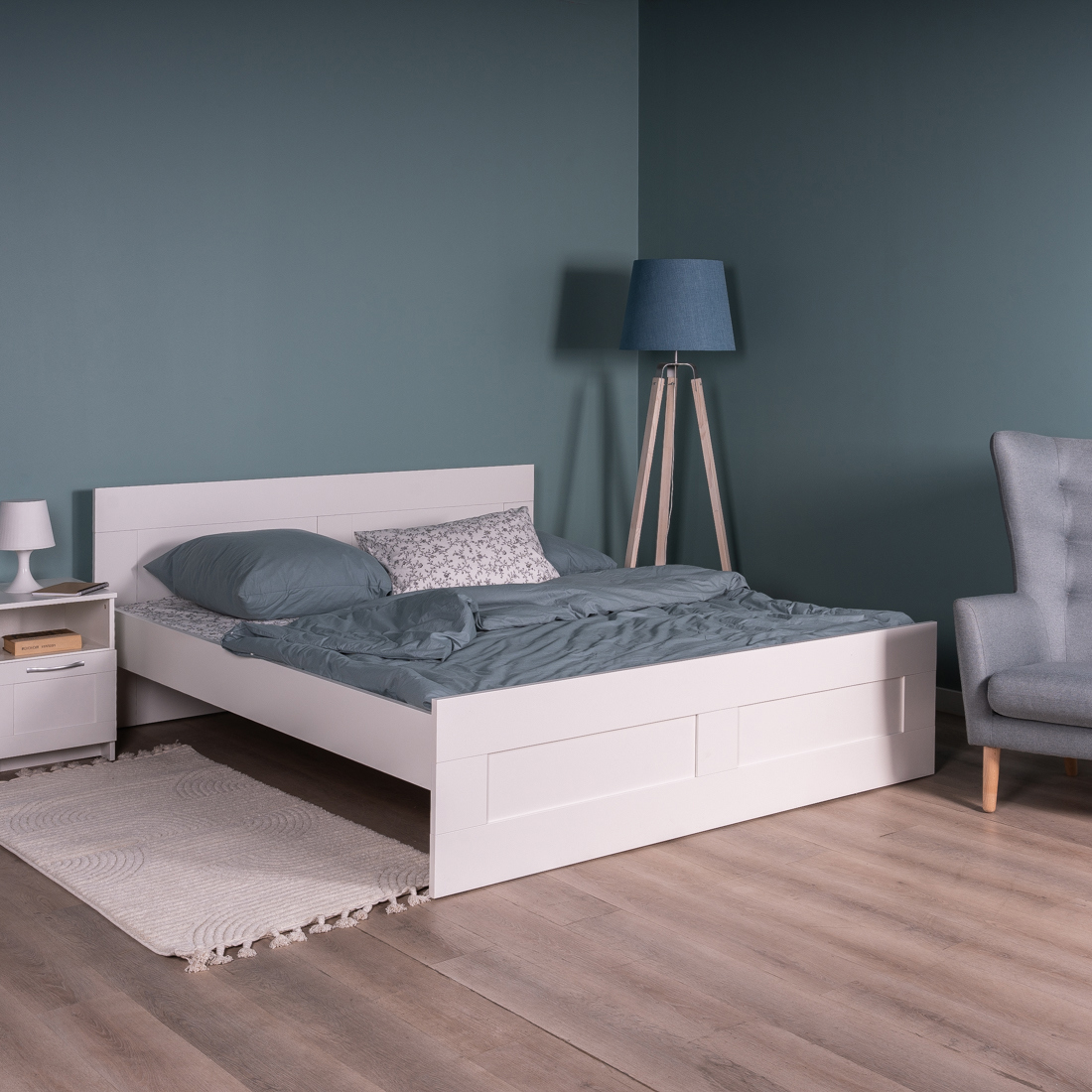 Изображение товара Двуспальная кровать Гуд Лакк Сириус 180х200 см с ортопедическим основанием Белый