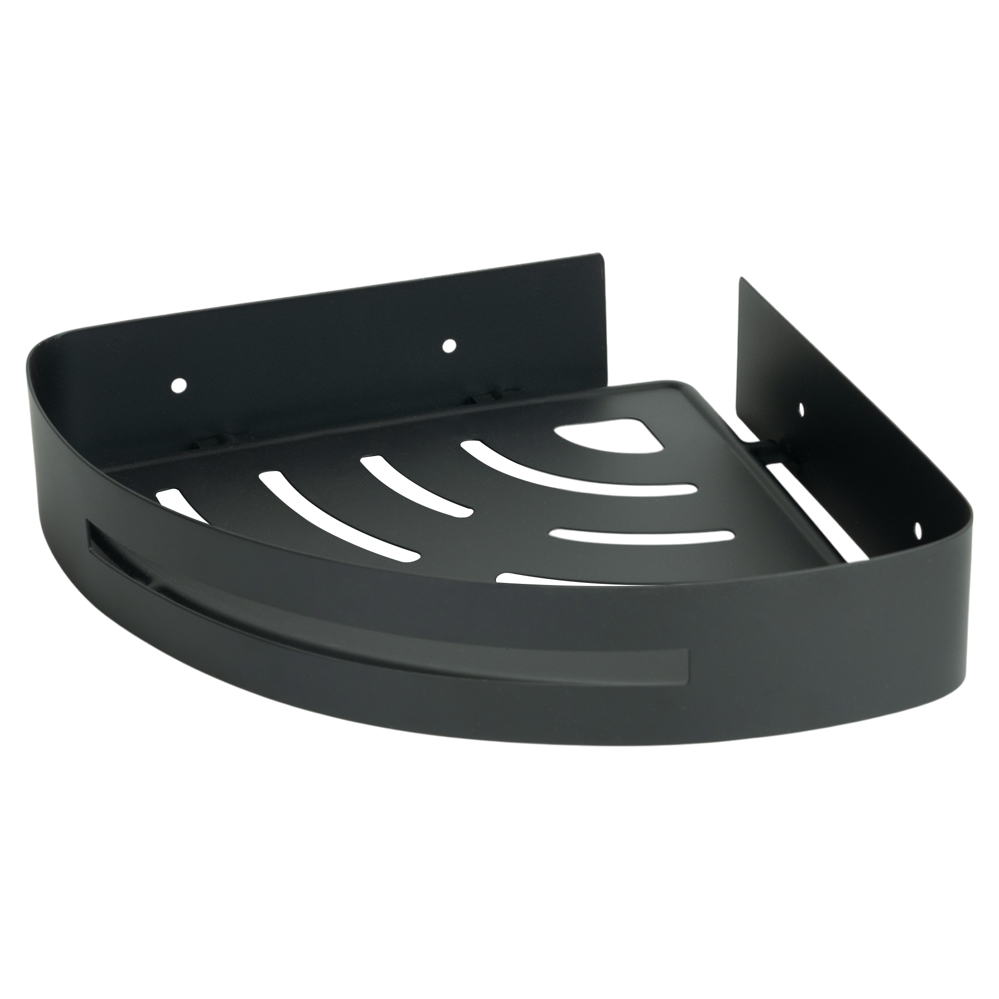 Изображение товара Полка для ванной Vidage Стоун черная угловая из нержавеющей стали