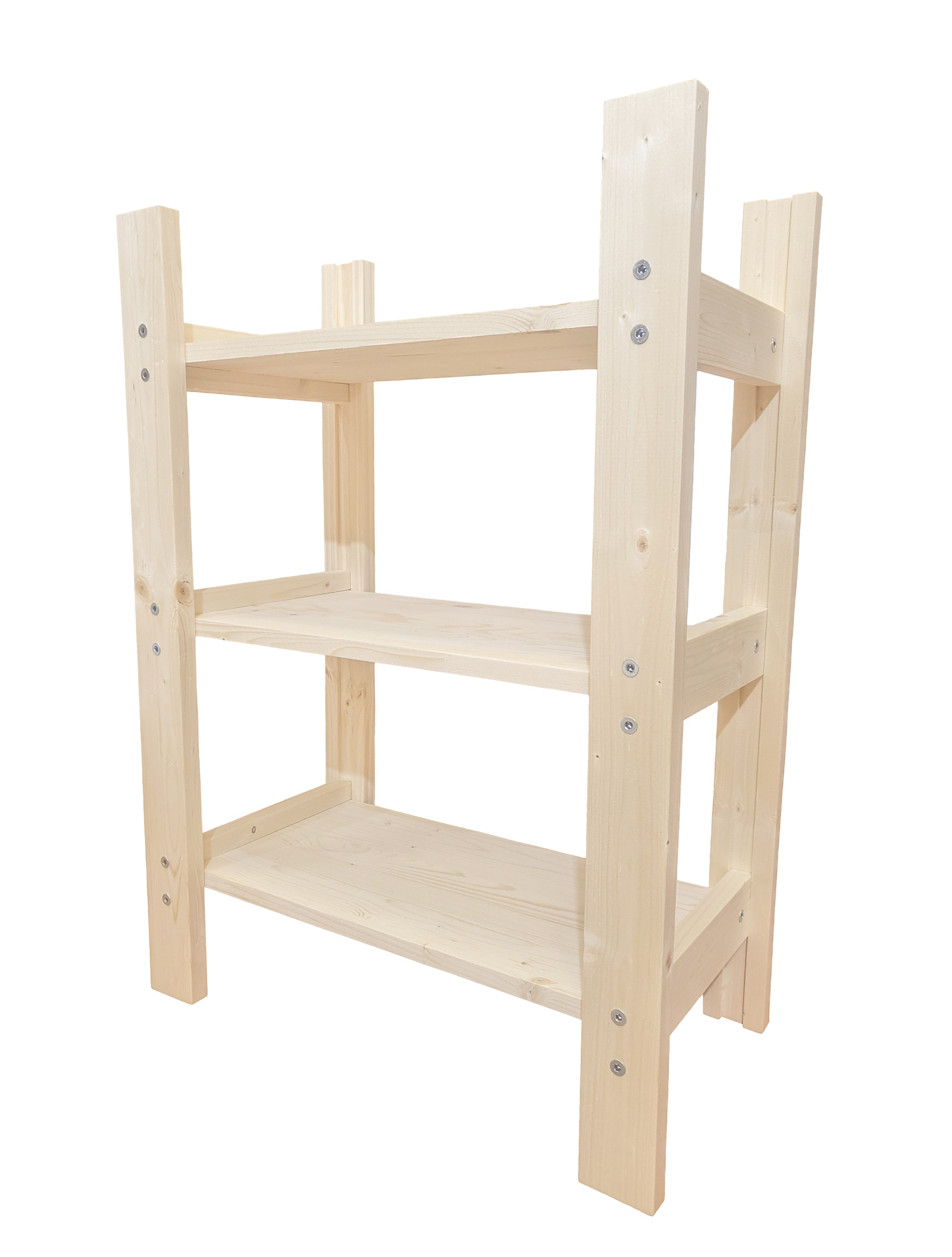 Изображение товара Стеллаж Timber&Style 30x62x24 см 3 полки из массива дерева