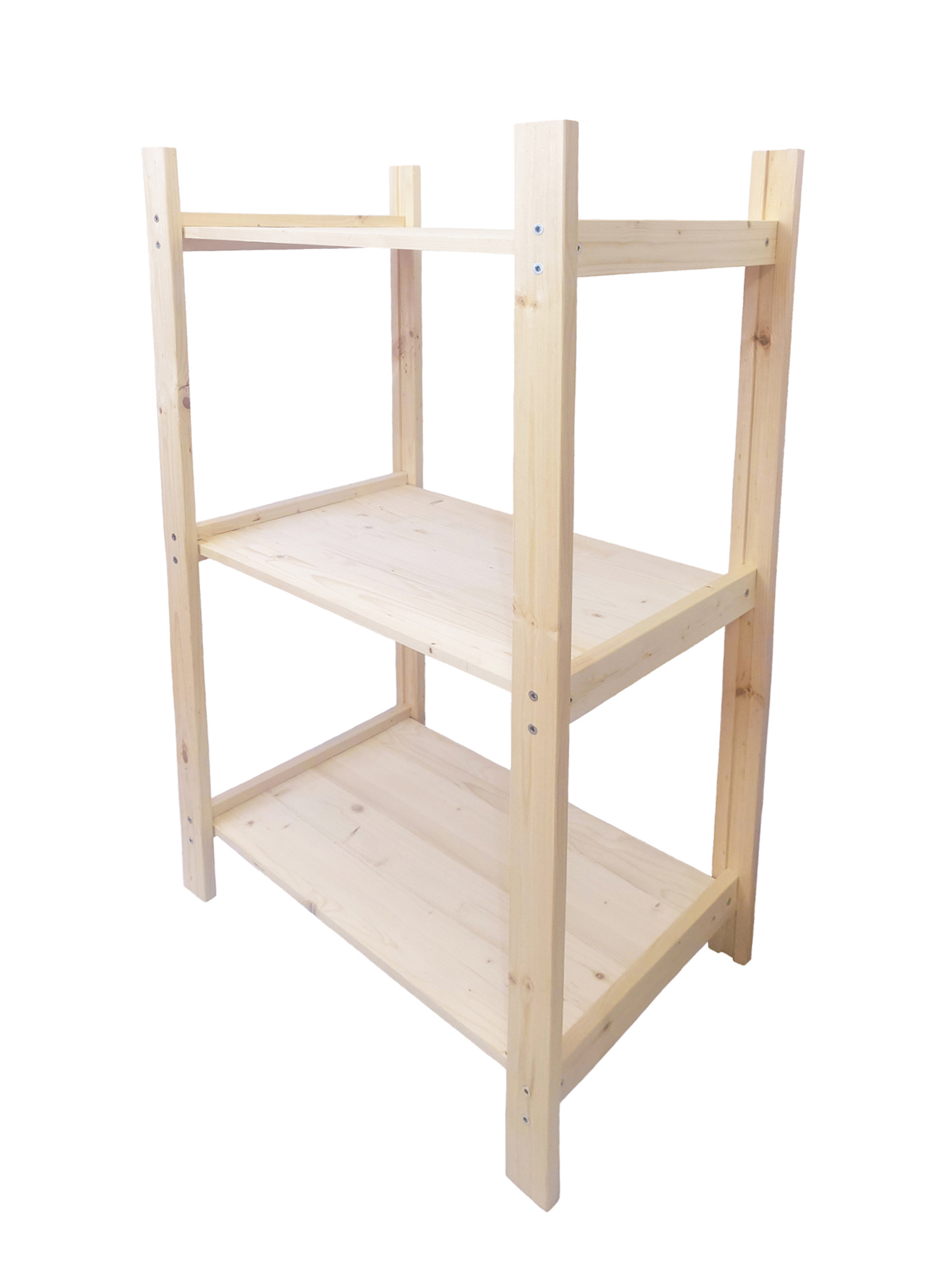 Изображение товара Стеллаж Timber&style 60x103x40 см массив дерева цвет сосна нагрузка на полку до 50 кг