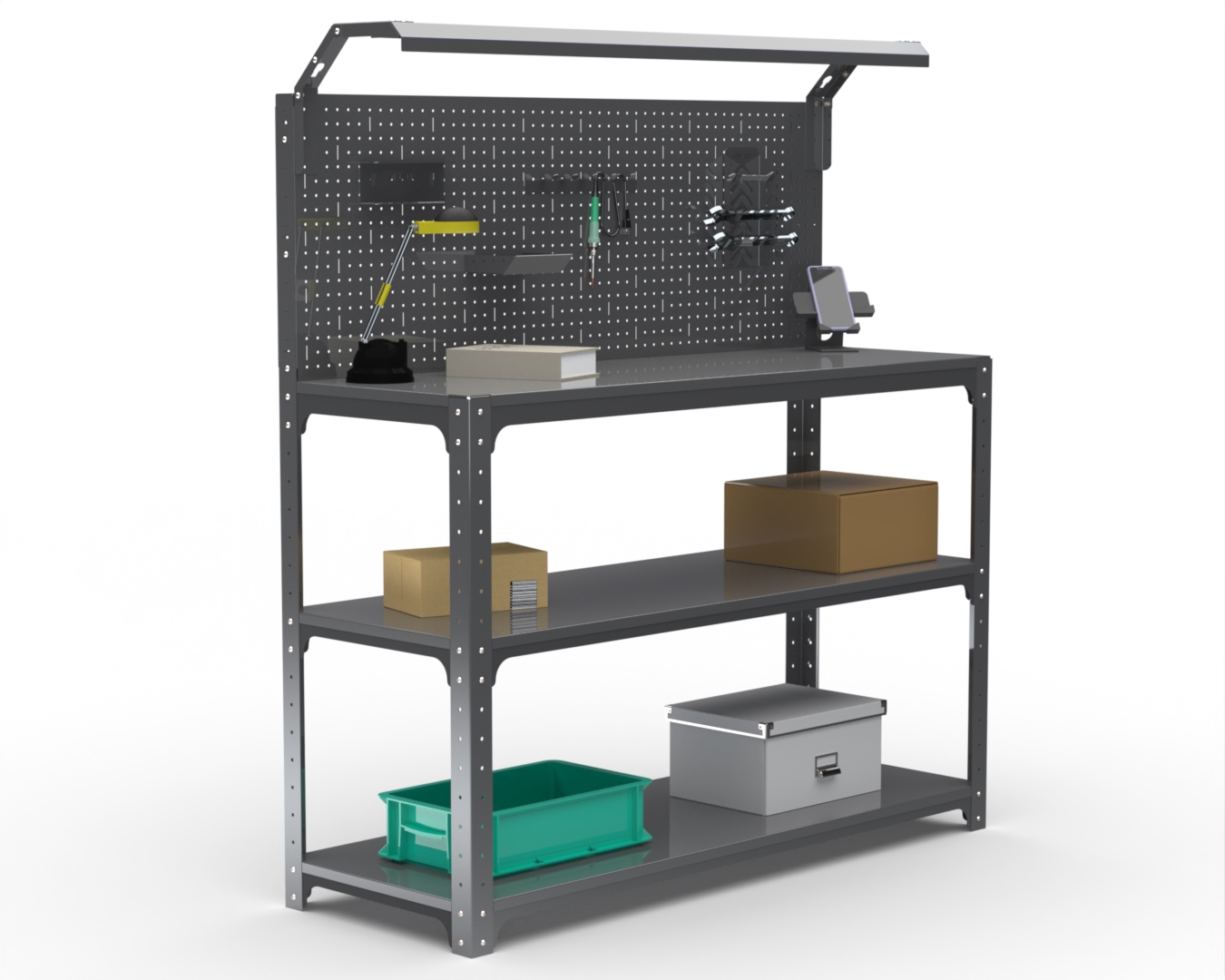 Изображение товара Стол-верстак Metalex 205326 950x1200x500 мм, максимальная нагрузка 260 кг